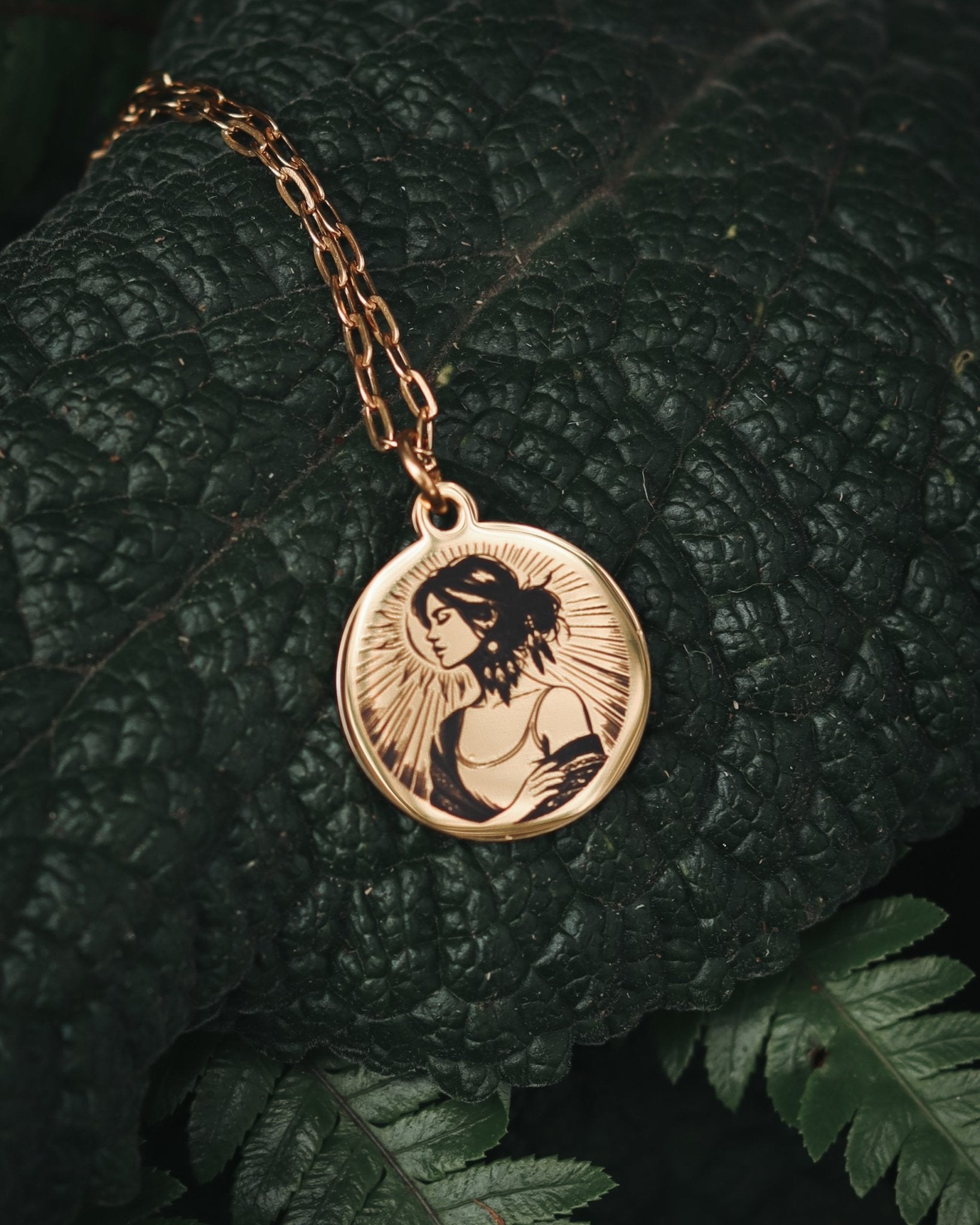 Basking in Sun Necklace - Kowhai and Sage