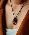 Citrine Cluster Necklace - Kowhai and Sage