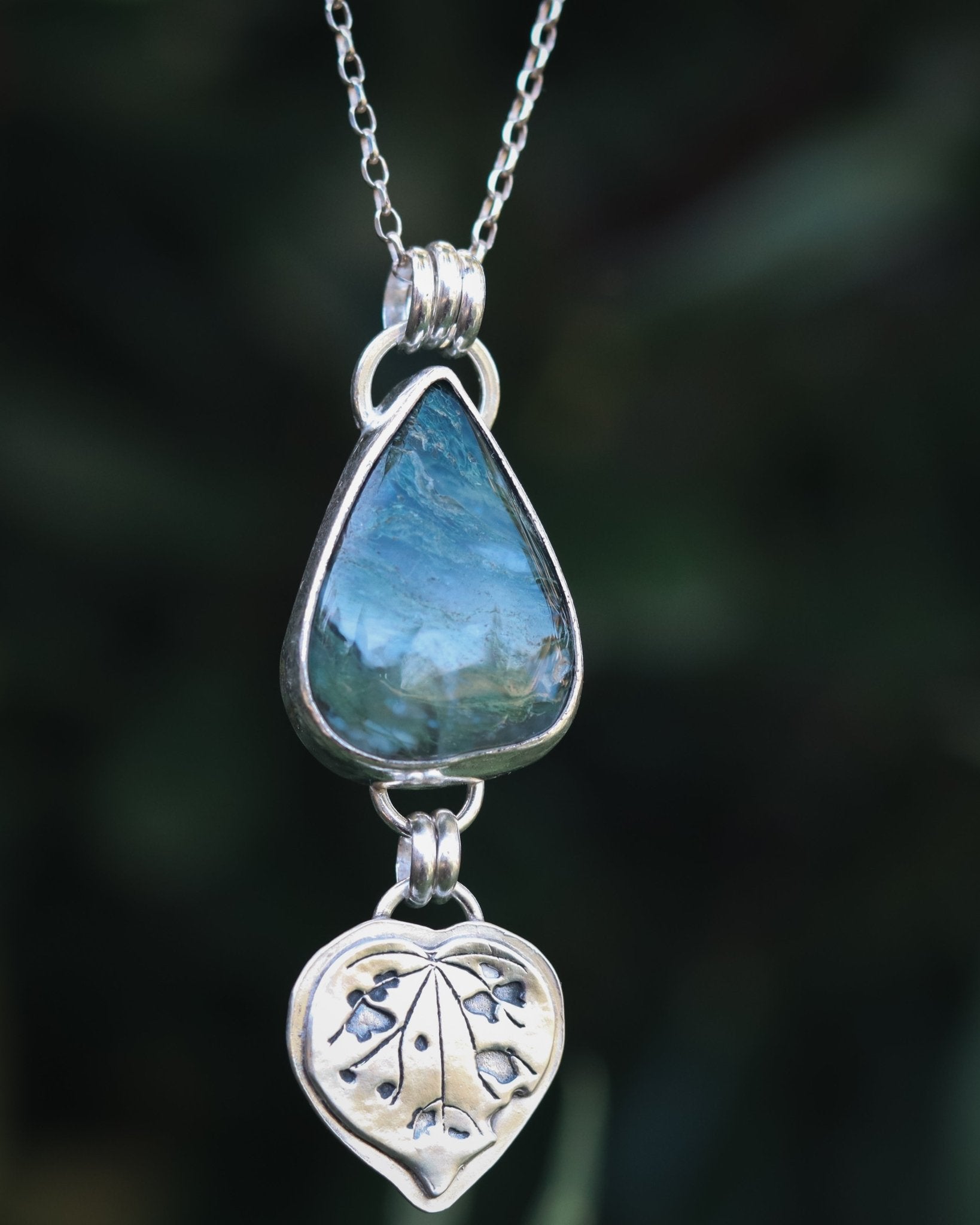 For The Love Of The Forest Kawakawa Necklace - Kowhai and Sage