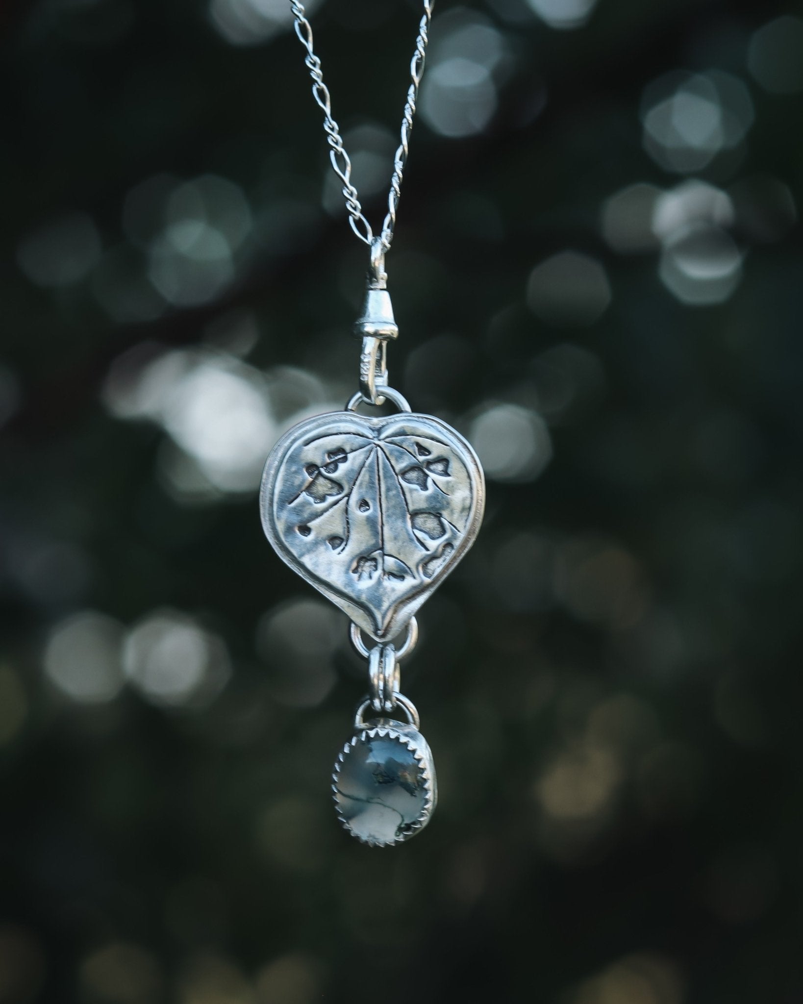 For The Love Of The Forest Kawakawa Necklace - Kowhai and Sage