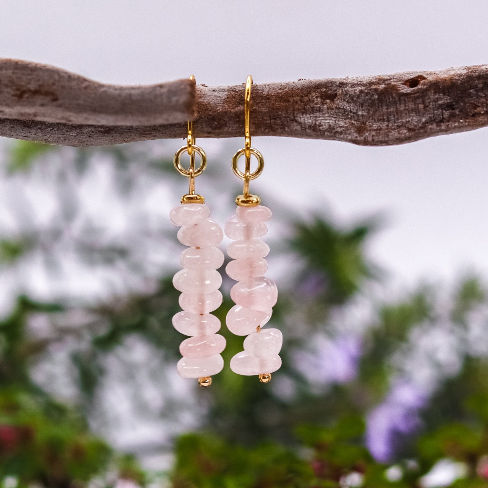 Gold Rockstack Earrings - Kowhai and Sage