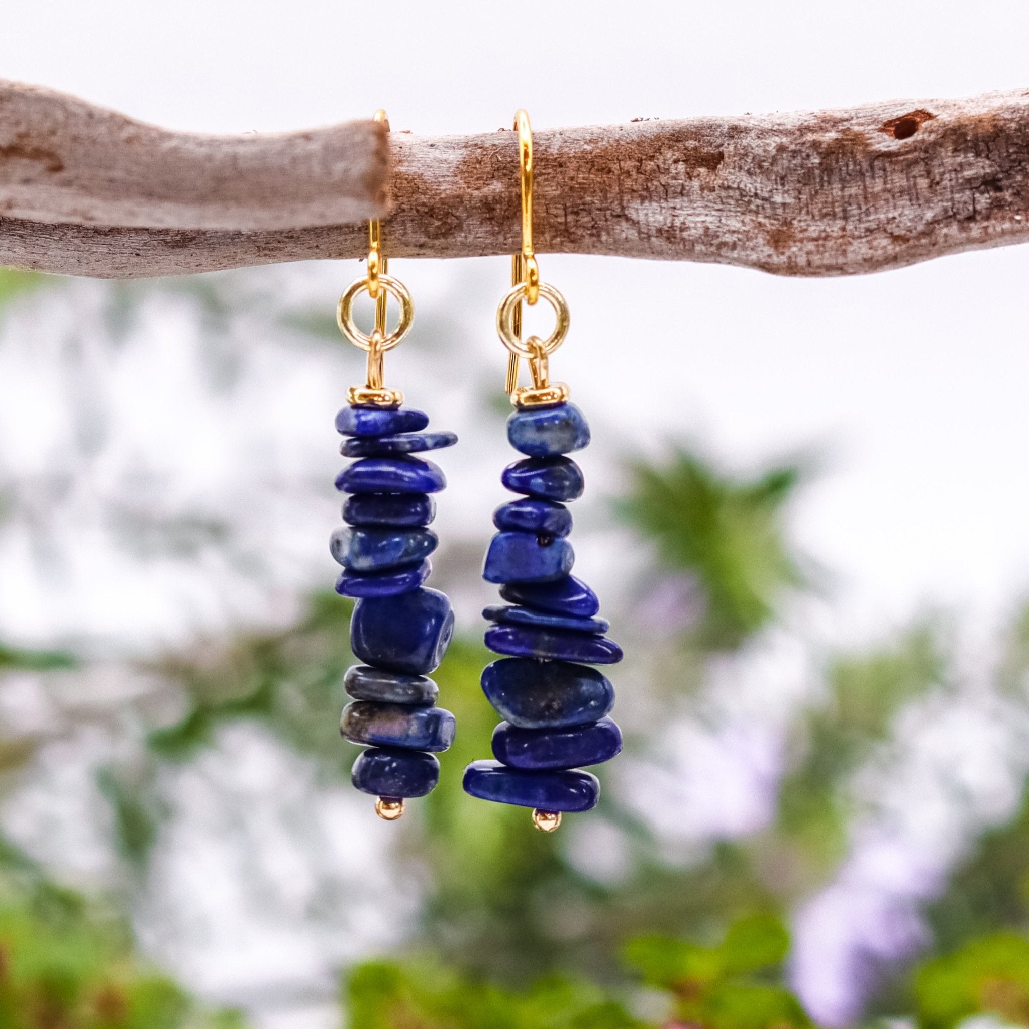 Gold Rockstack Earrings - Kowhai and Sage