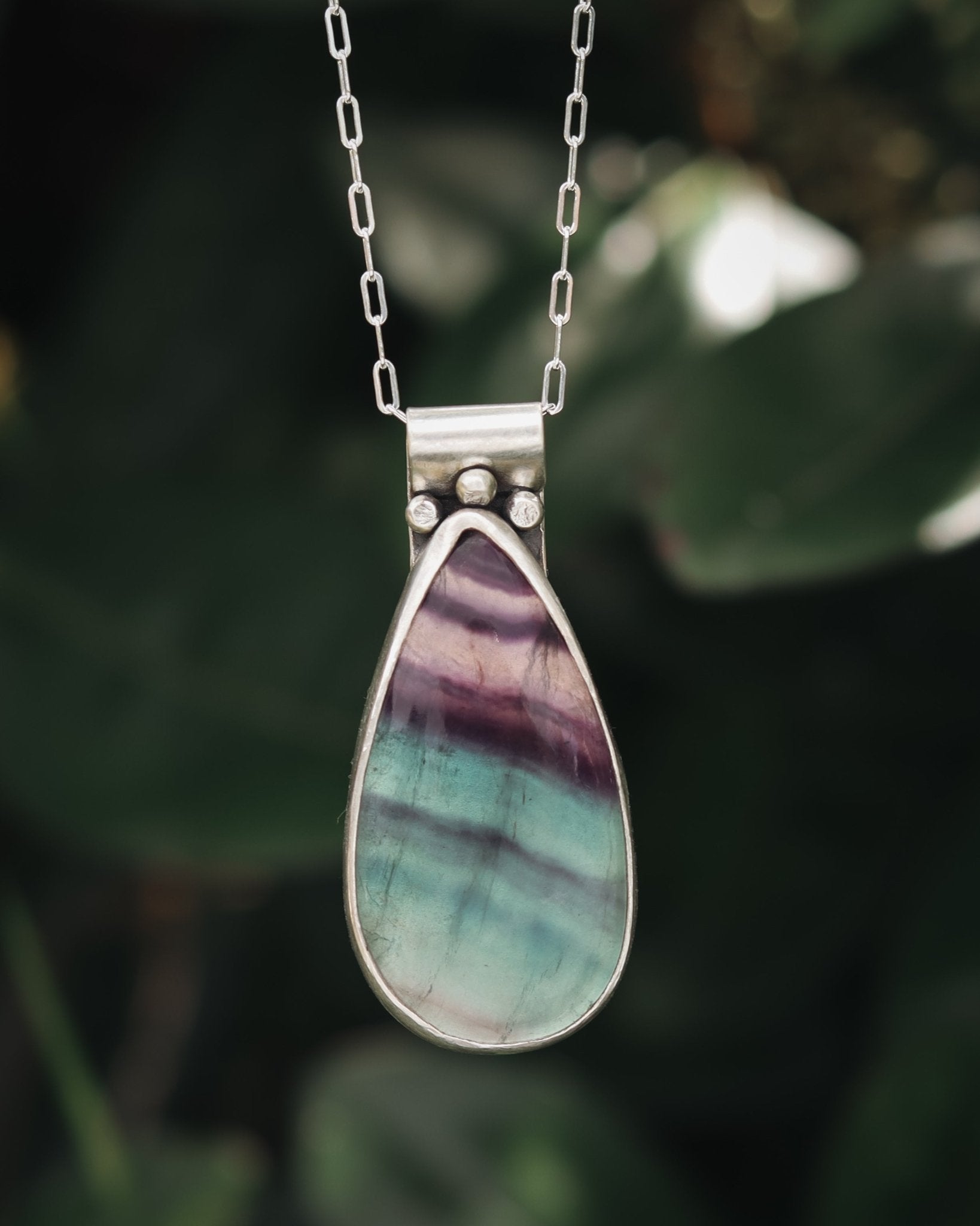 I Live In My Own World Fluorite Necklace - Kowhai and Sage