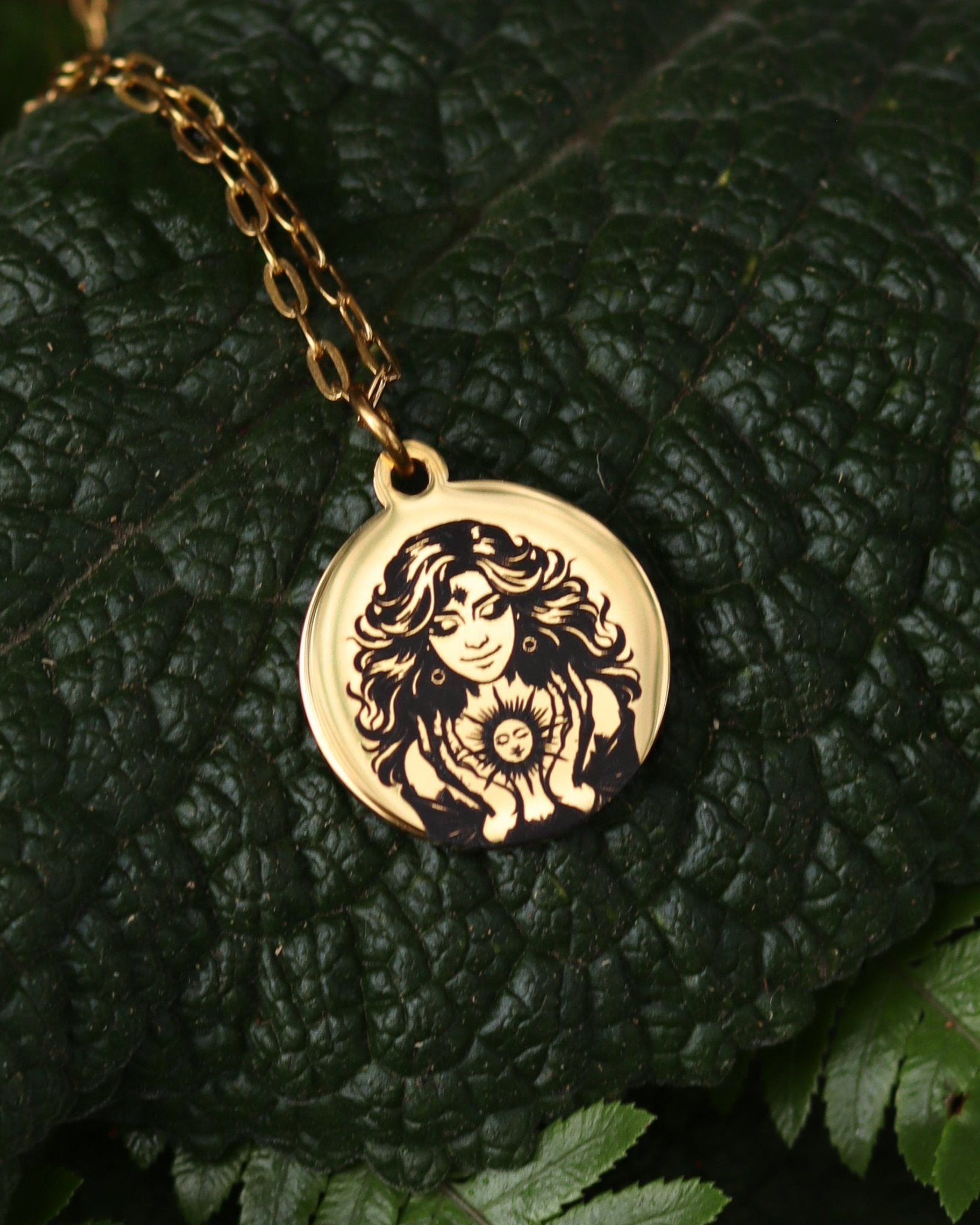 Inner Glow Necklace - Kowhai and Sage