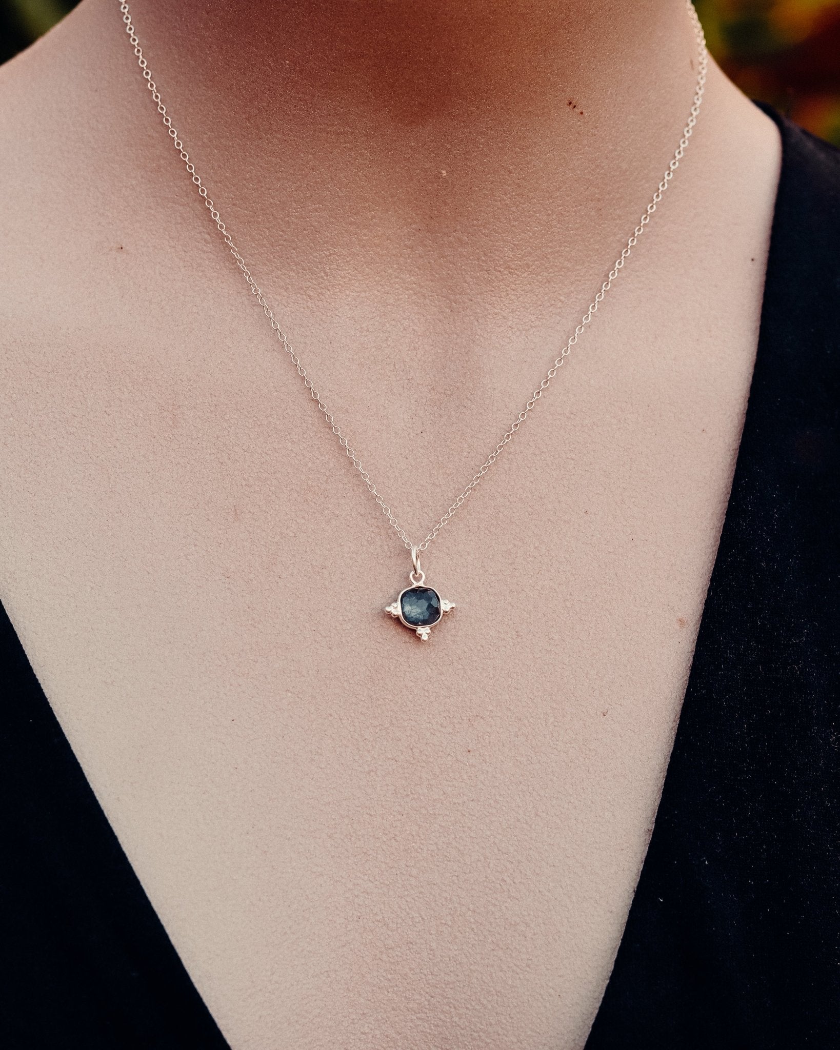 Labradorite Necklace - Kowhai and Sage