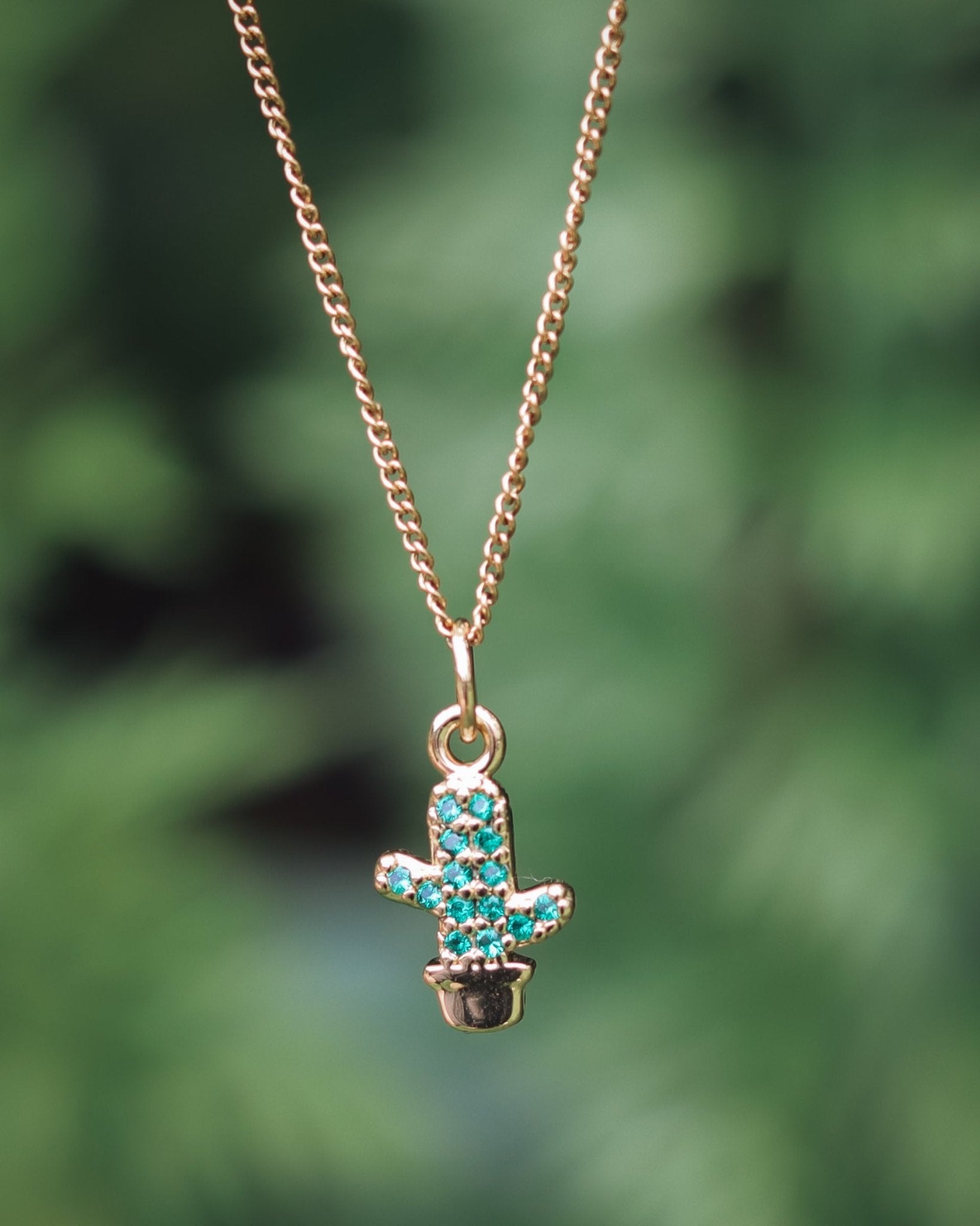 Low Maintenance Cactus You Can’t Kill Necklace - Kowhai and Sage