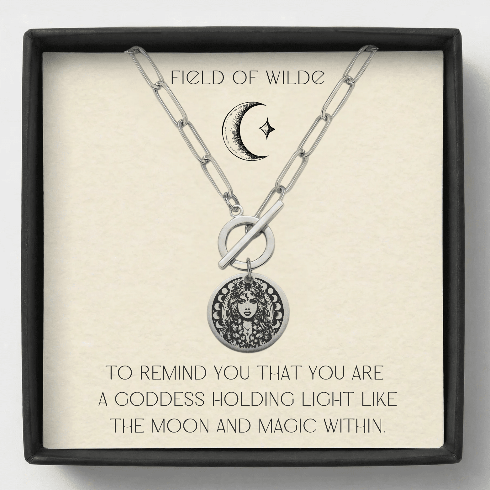 Moon Goddess Necklace - Kowhai and Sage