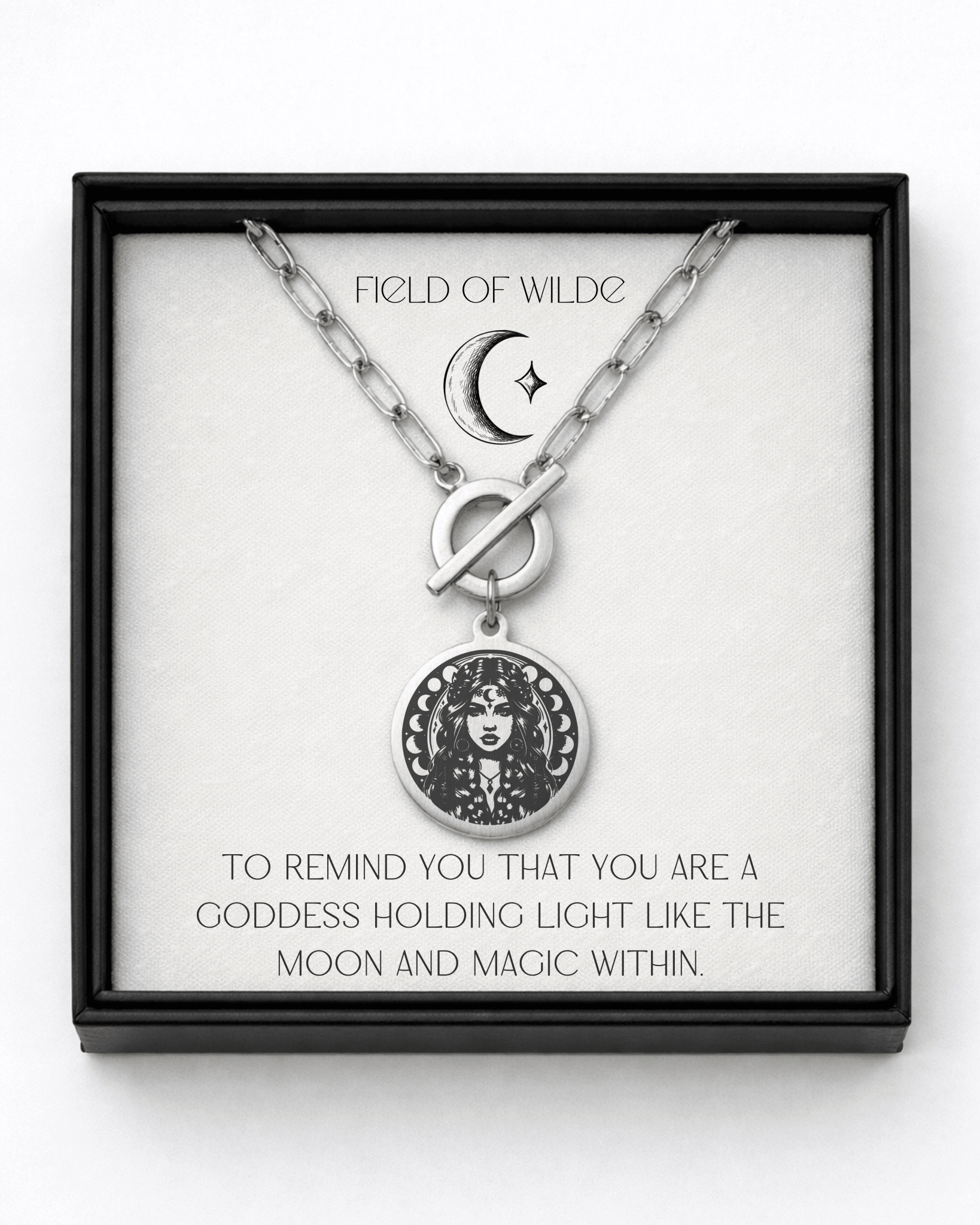 Moon Goddess Necklace - Kowhai and Sage