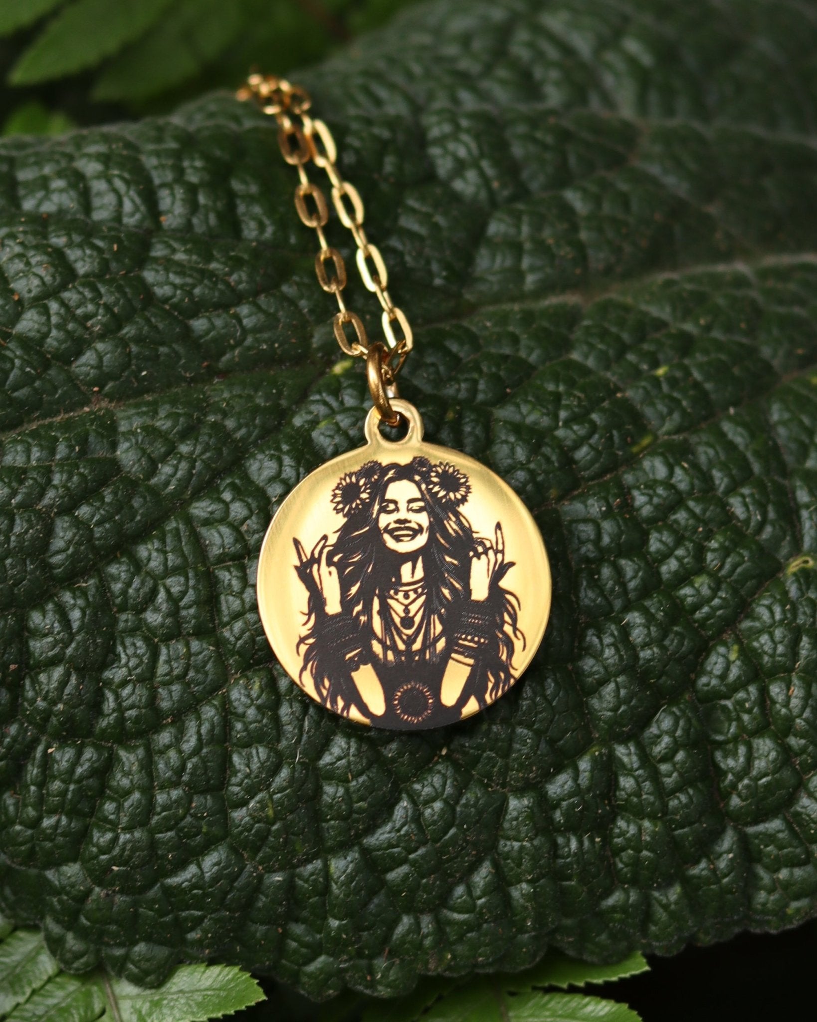 Ray of Sunshine Necklace - Kowhai and Sage