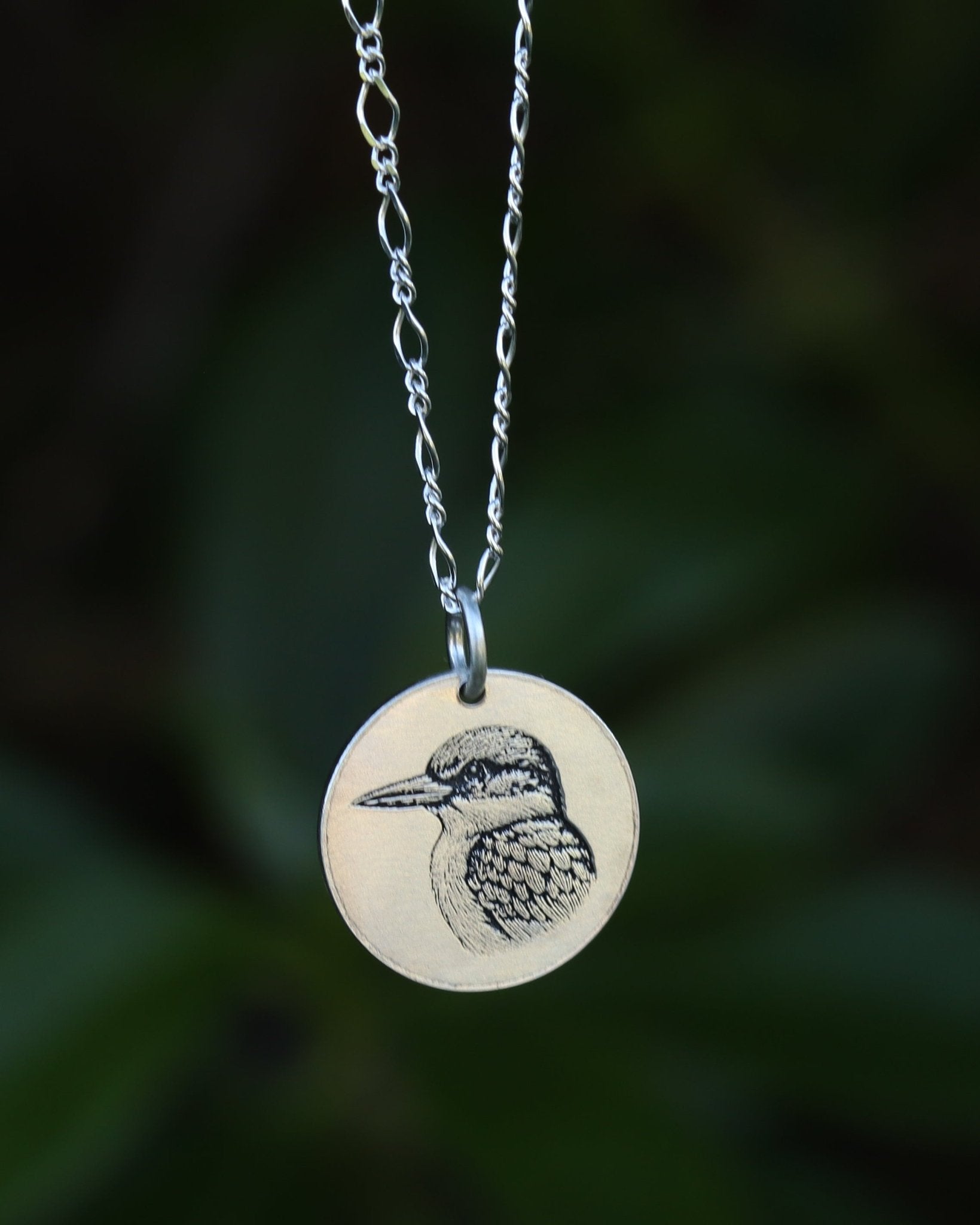 Reversible Tui / Kingfisher Necklace - Kowhai and Sage