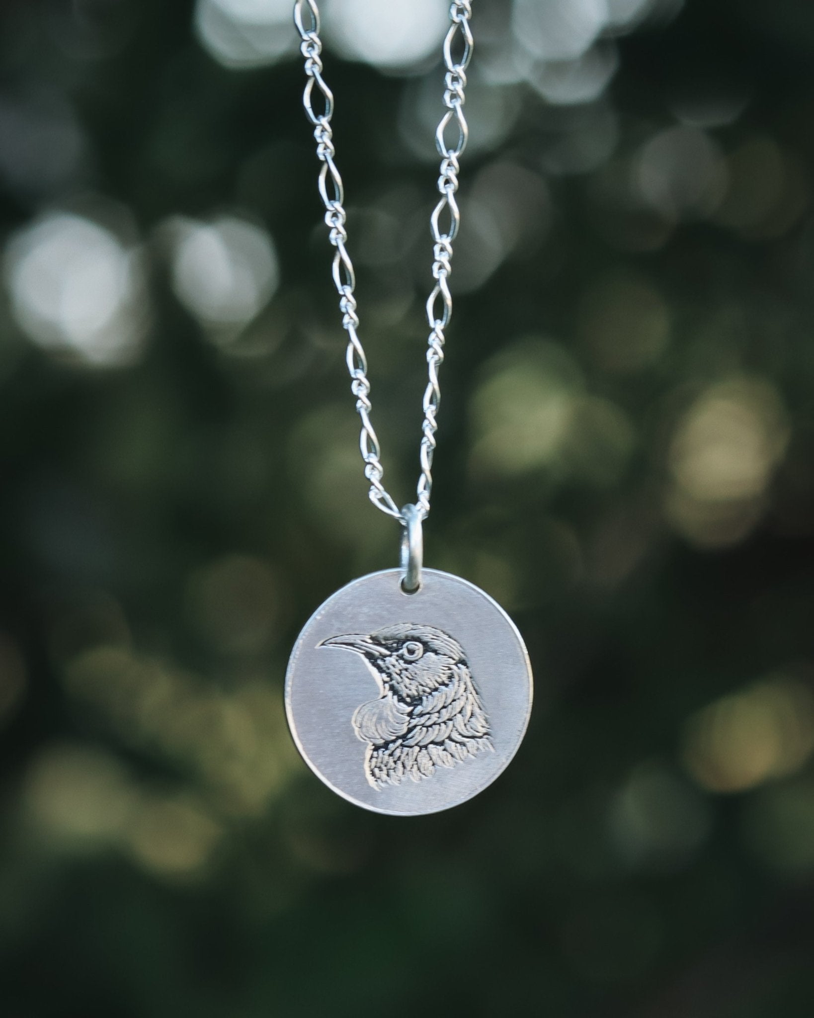 Reversible Tui / Kingfisher Necklace - Kowhai and Sage