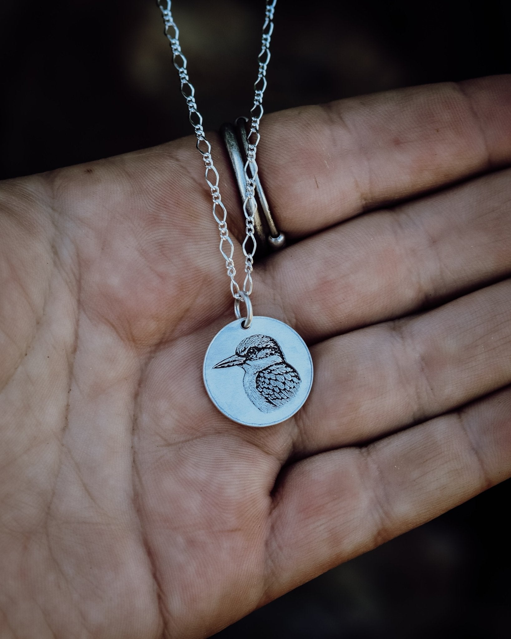 Reversible Tui / Kingfisher Necklace - Kowhai and Sage