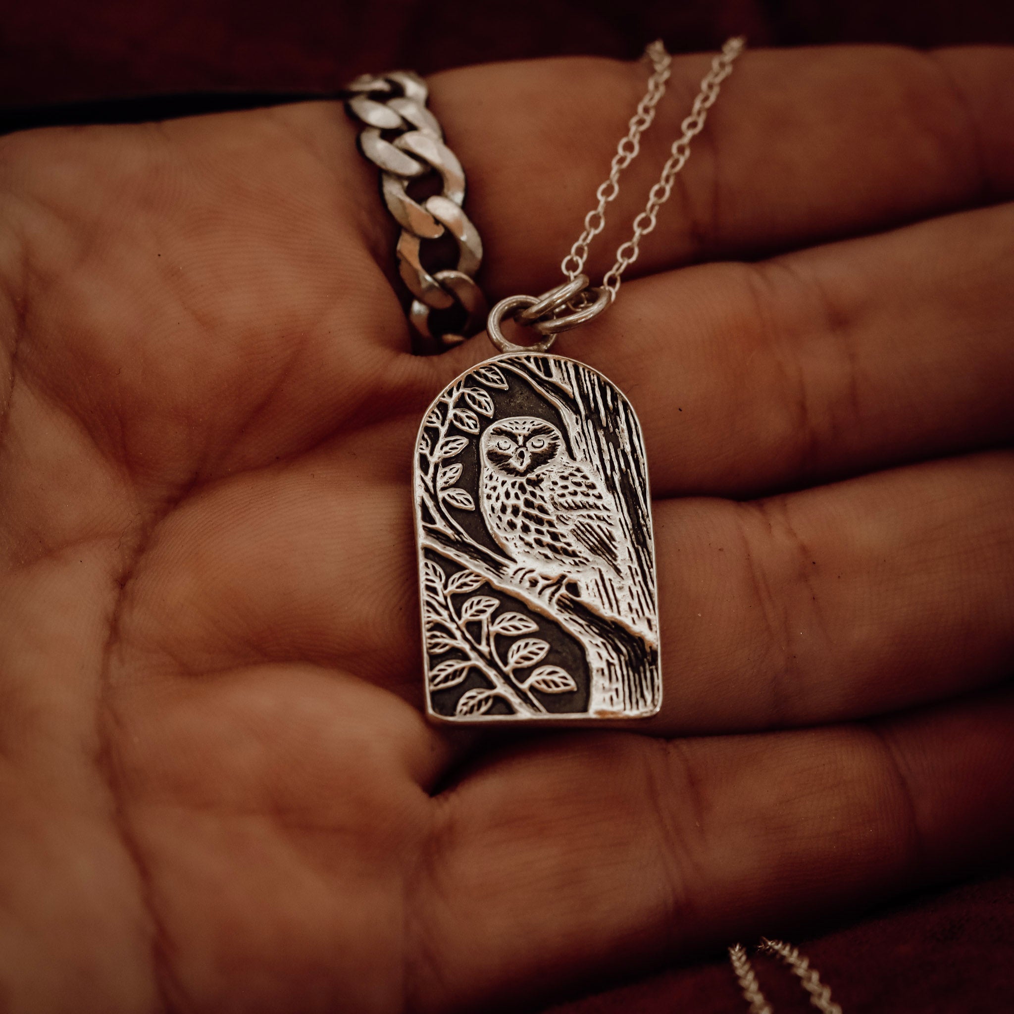 Silver Arch Pendants – Ruru, Tui, Kotare, Pīwakawaka & Orca - Kowhai and Sage