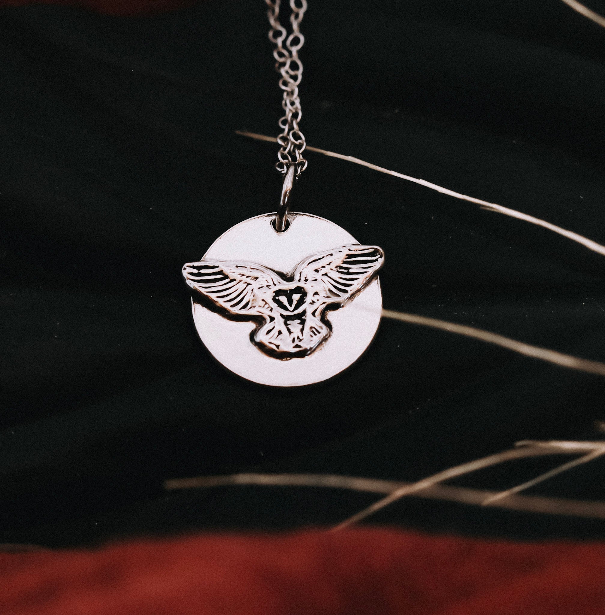 Sterling Silver Circle Pendants | Handmade Animal & Nature Necklaces - Kowhai and Sage