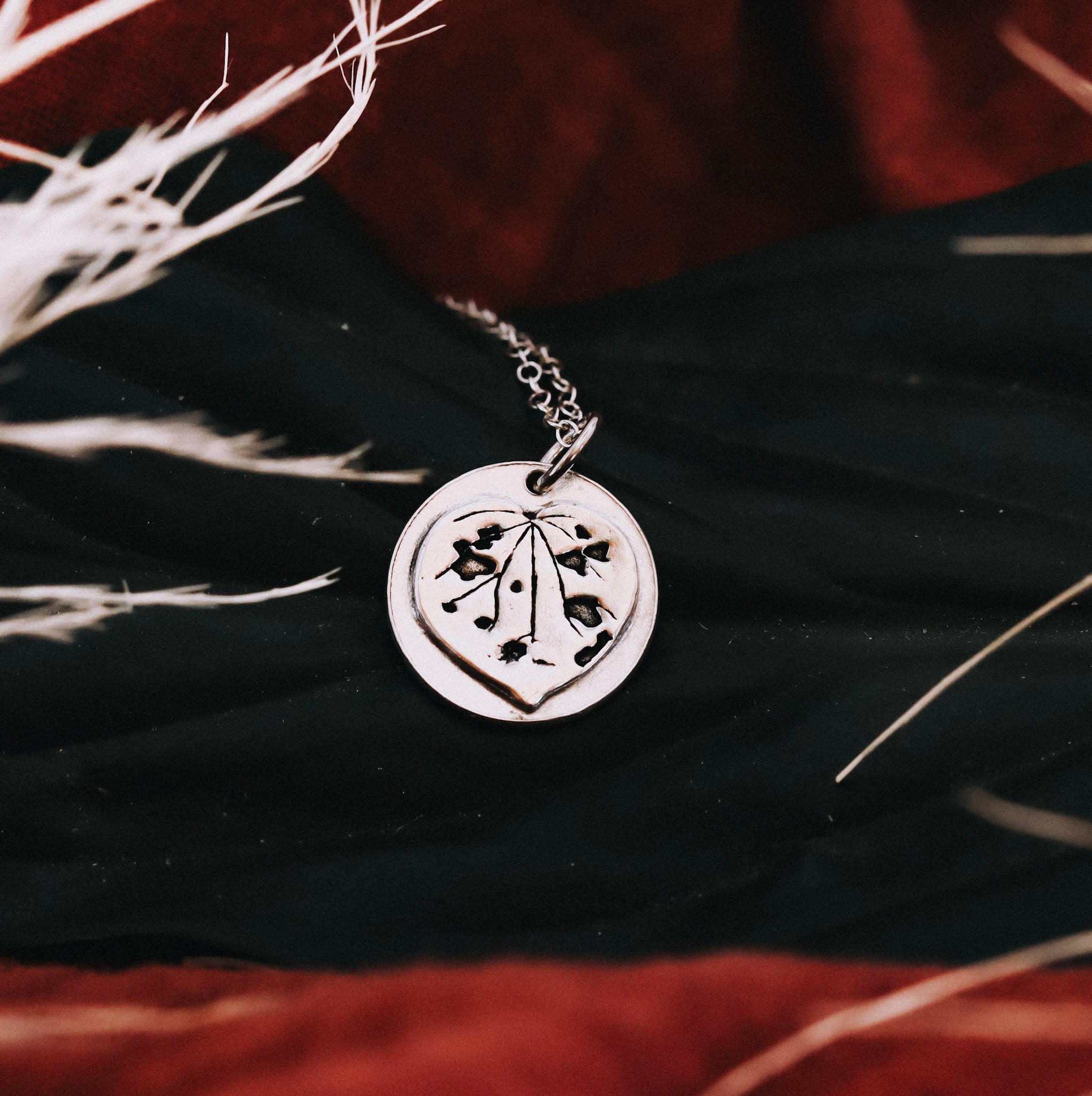 Sterling Silver Circle Pendants | Handmade Animal & Nature Necklaces - Kowhai and Sage