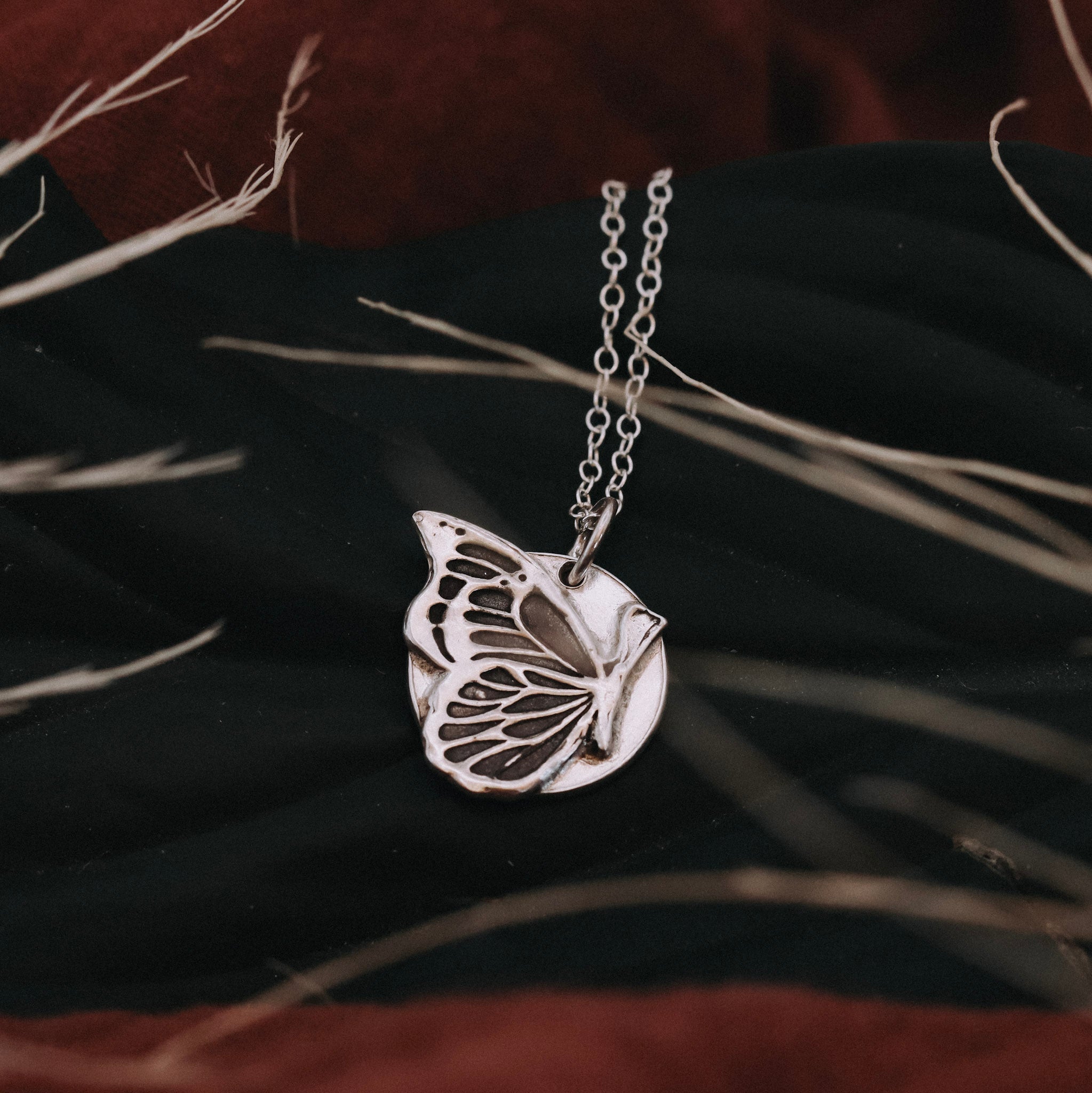 Sterling Silver Circle Pendants | Handmade Animal & Nature Necklaces - Kowhai and Sage