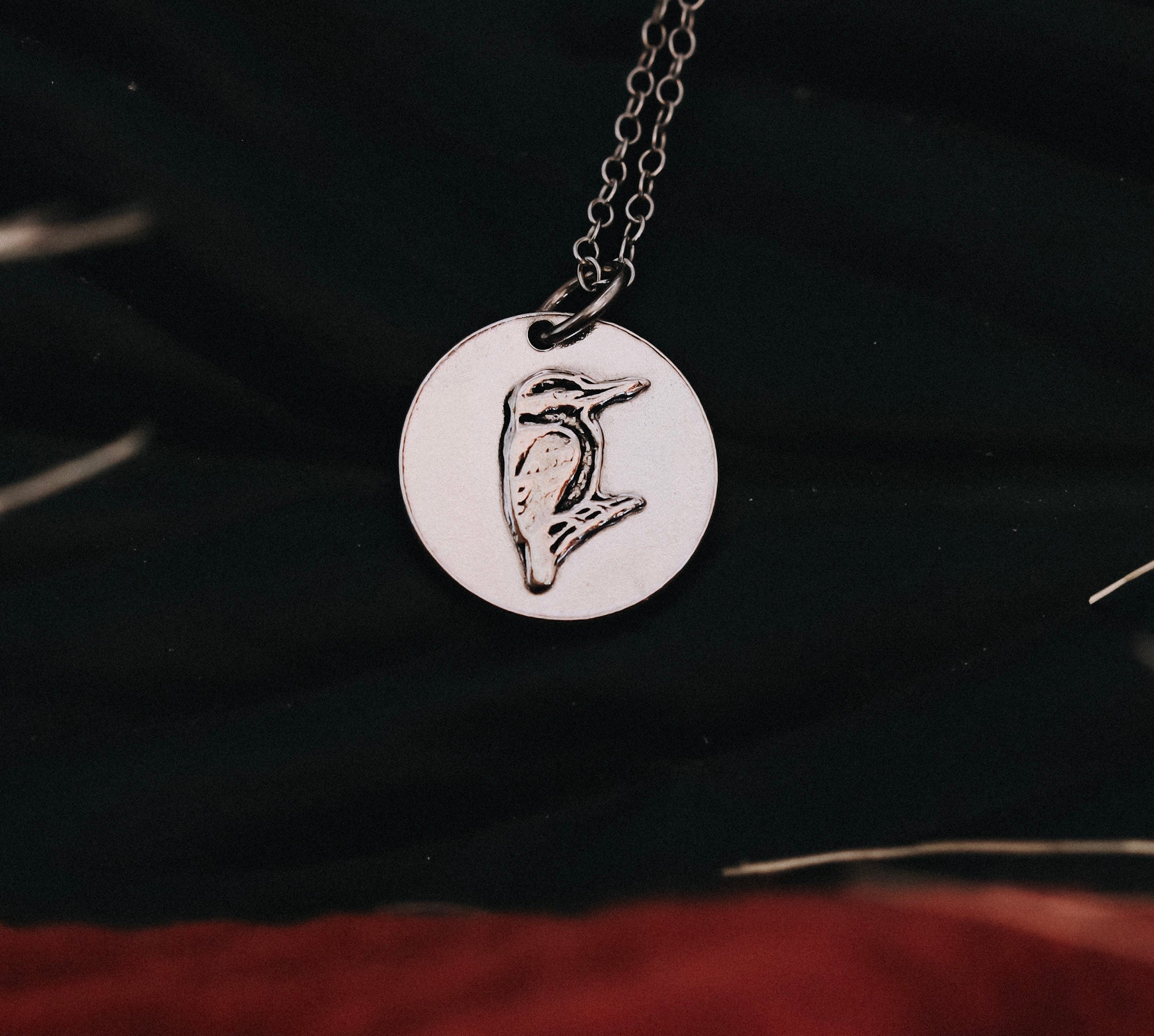 Sterling Silver Circle Pendants | Handmade Animal & Nature Necklaces - Kowhai and Sage