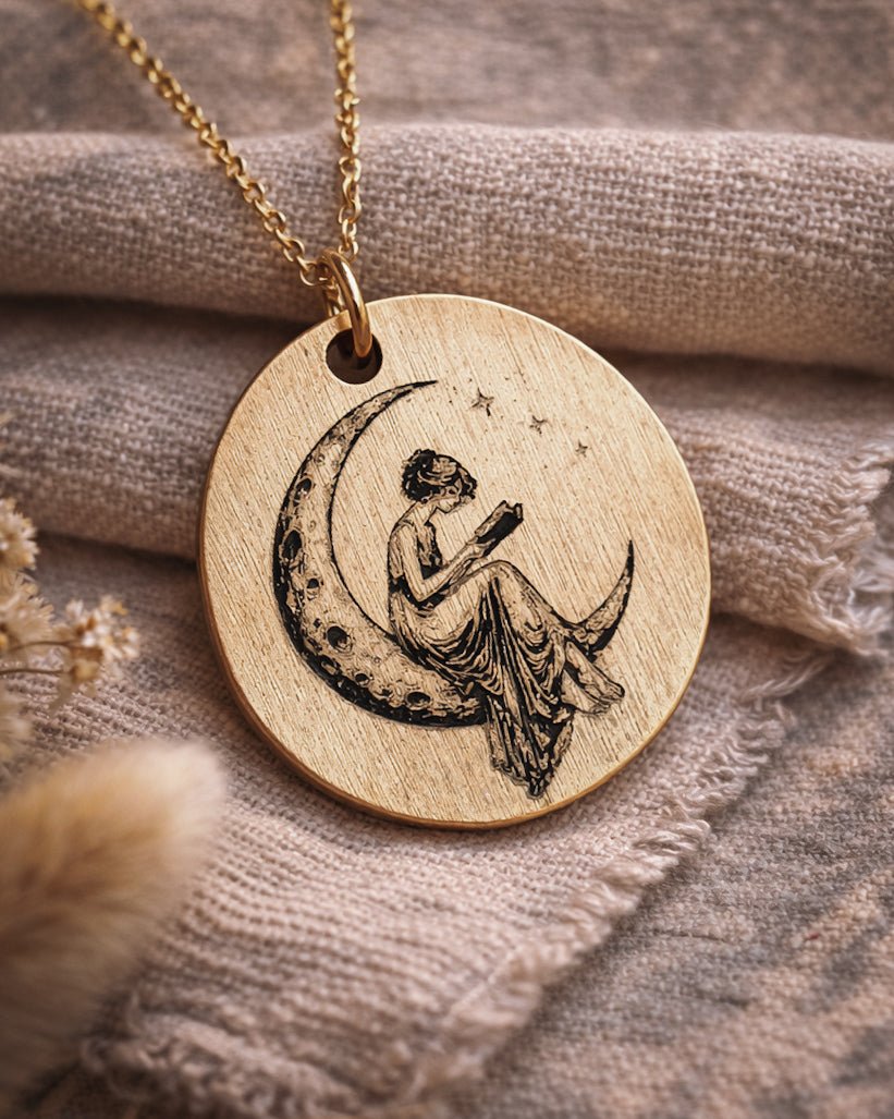 The Reader Necklace - Kowhai and Sage