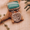 Whale With Green Agate Necklace - Kowhai and Sage