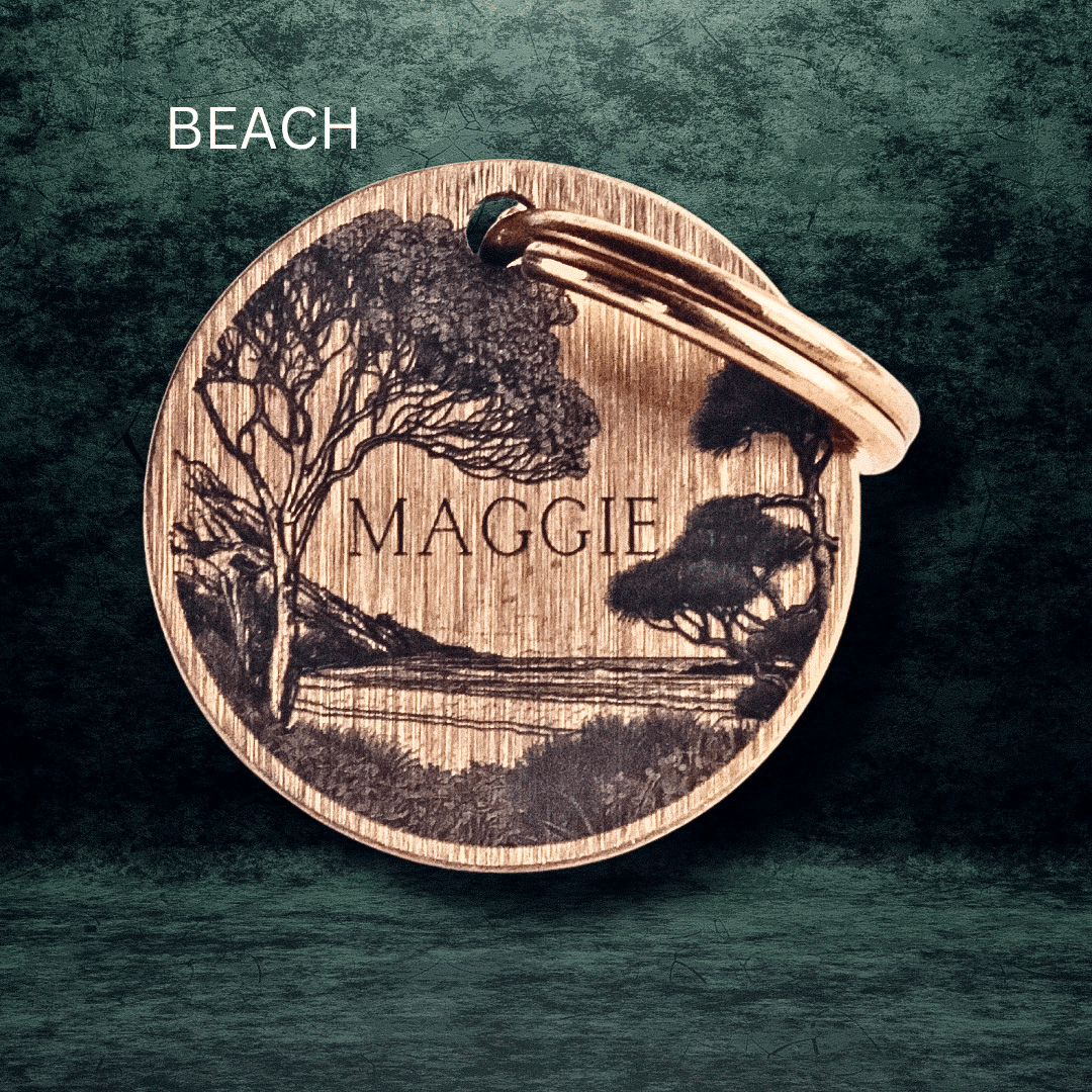 Custom Pet Tags - Kowhai and Sage