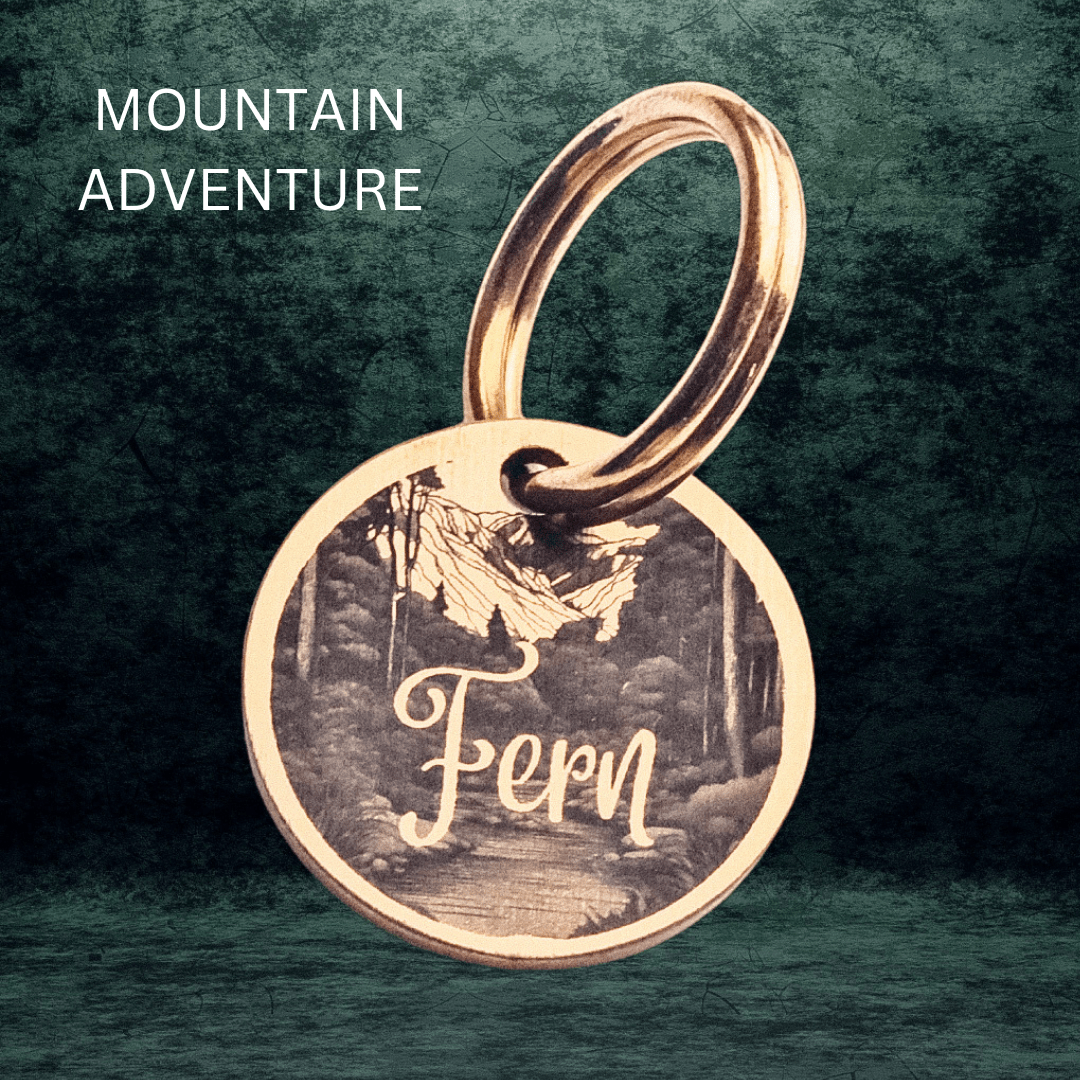 Custom Pet Tags - Kowhai and Sage