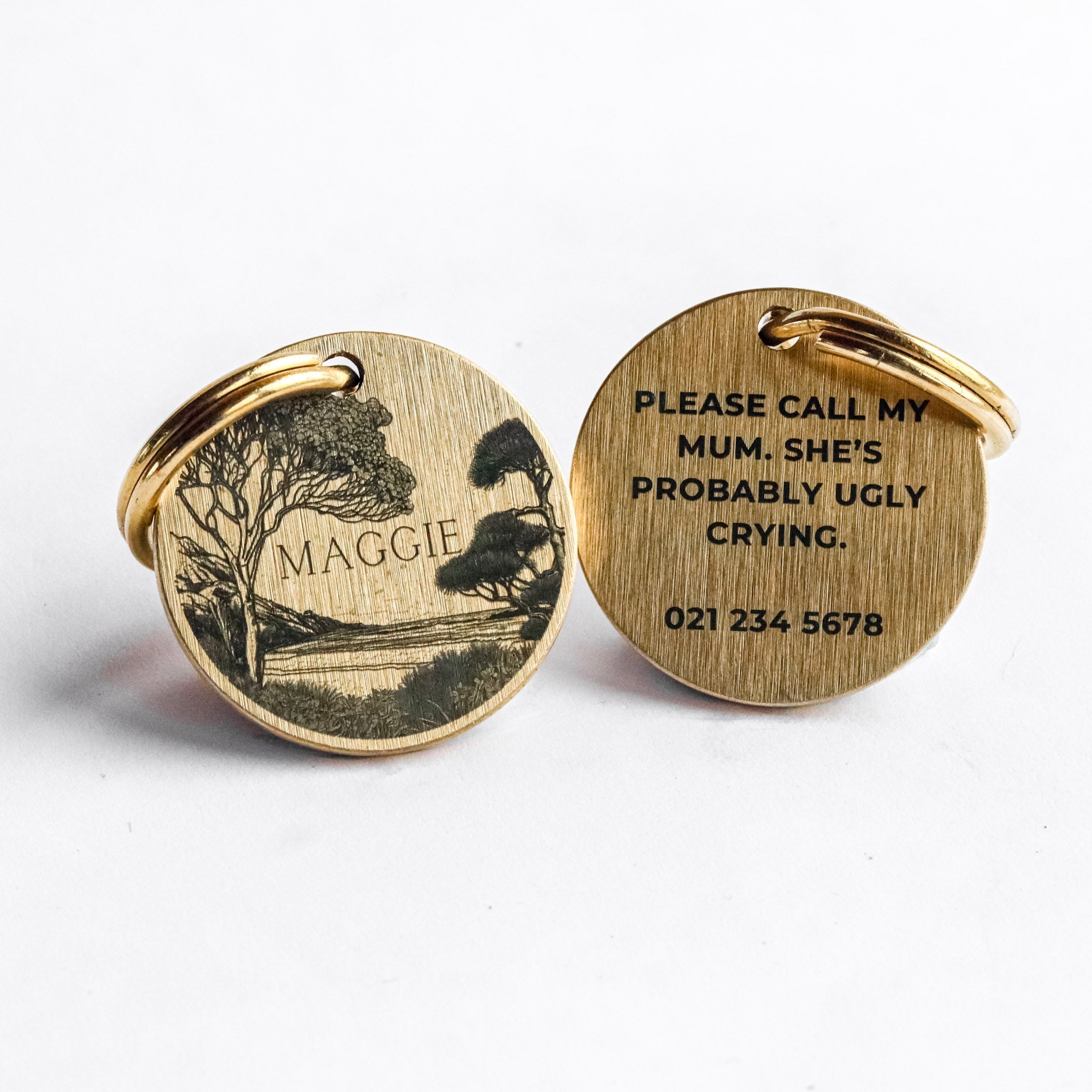 Custom Pet Tags - Kowhai and Sage