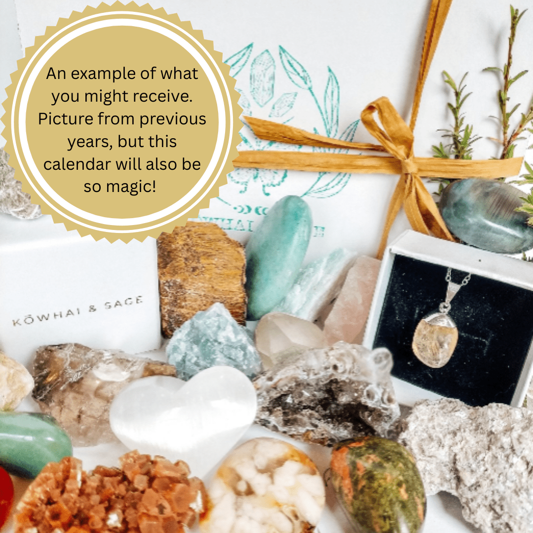 24 Individually Wrapped Crystals for Advent Calendar/ Christmas Countdown (PRE ORDER) - Kowhai and Sage