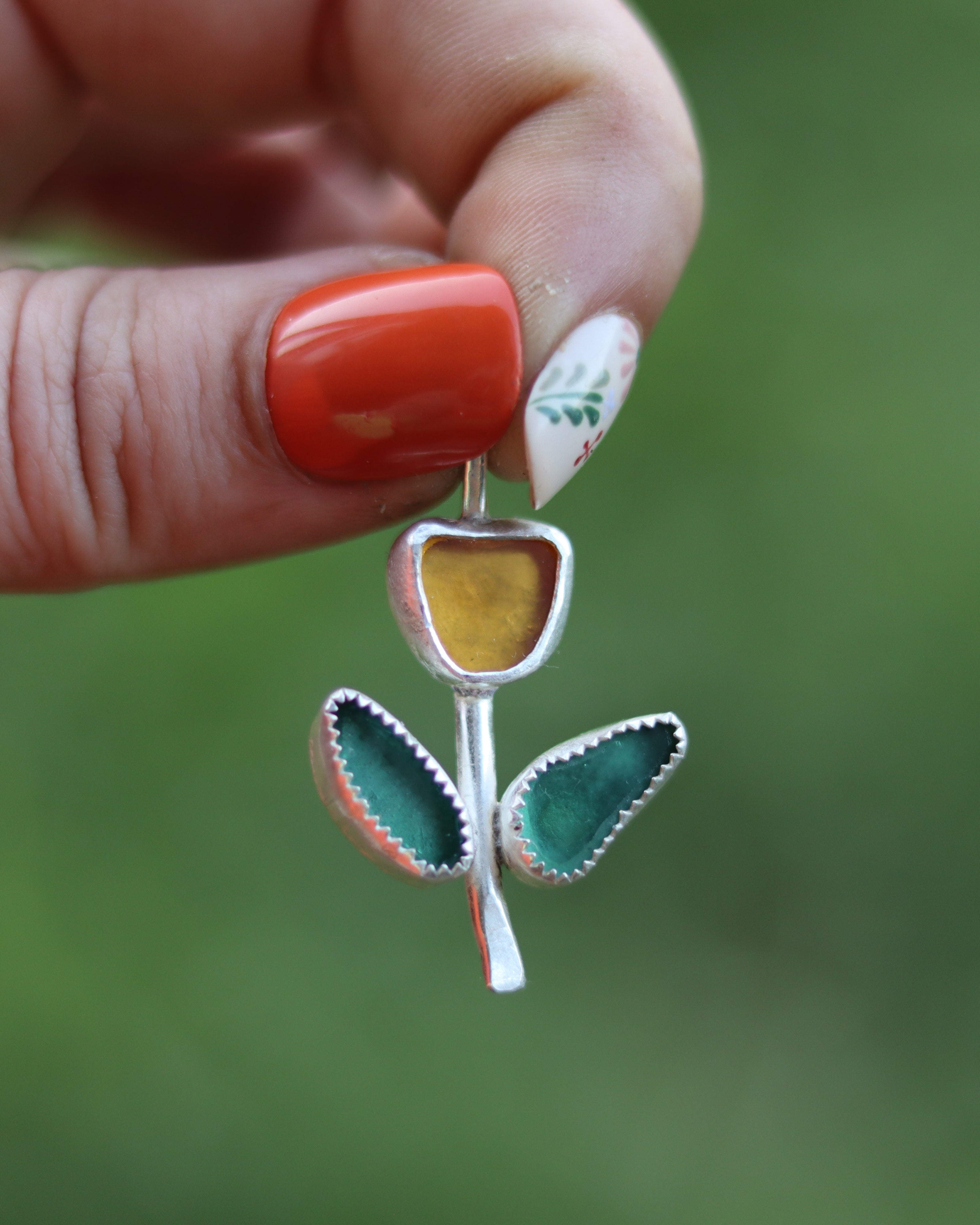 Yellow Tulip Necklace