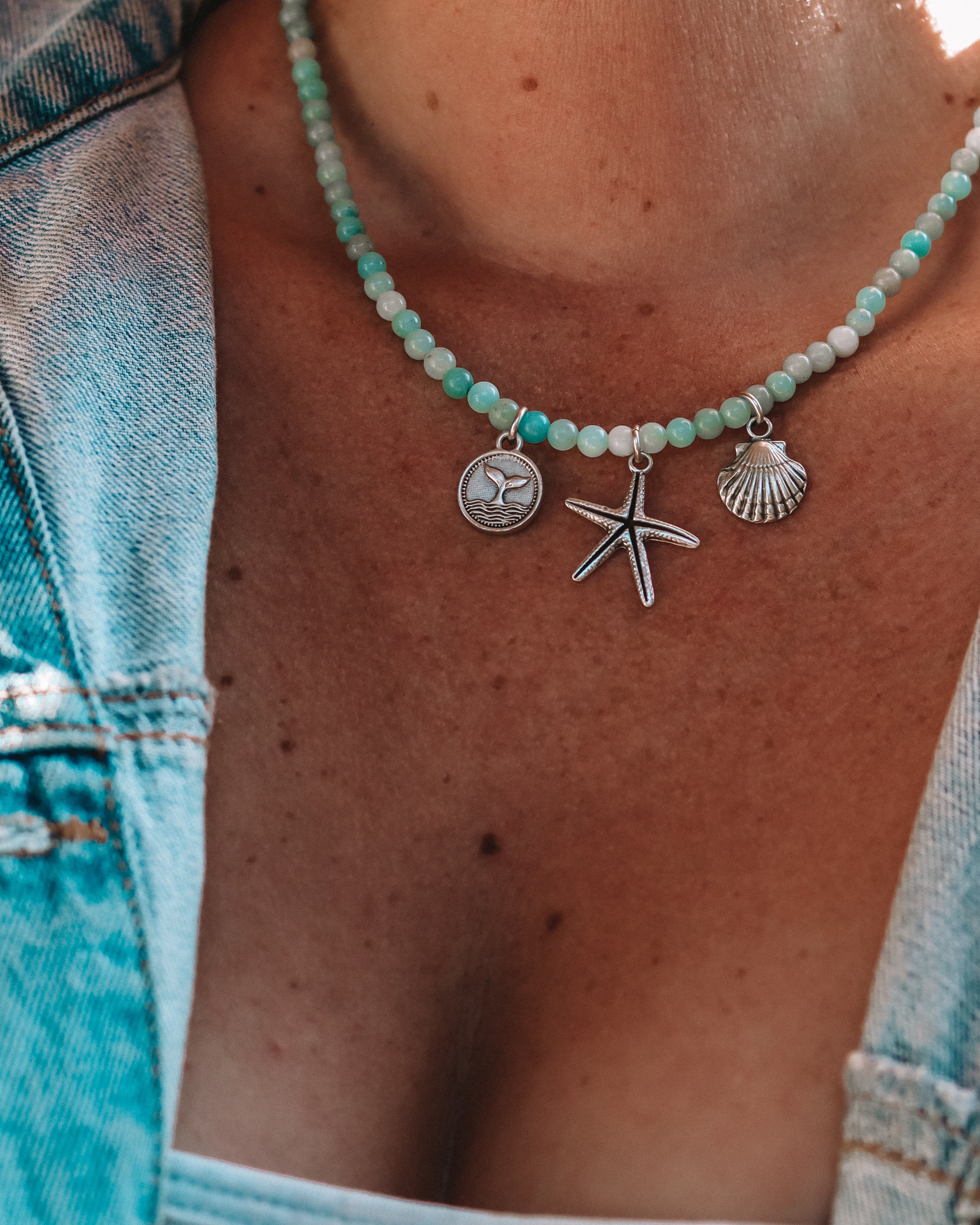 Blue Crush Charm Necklace