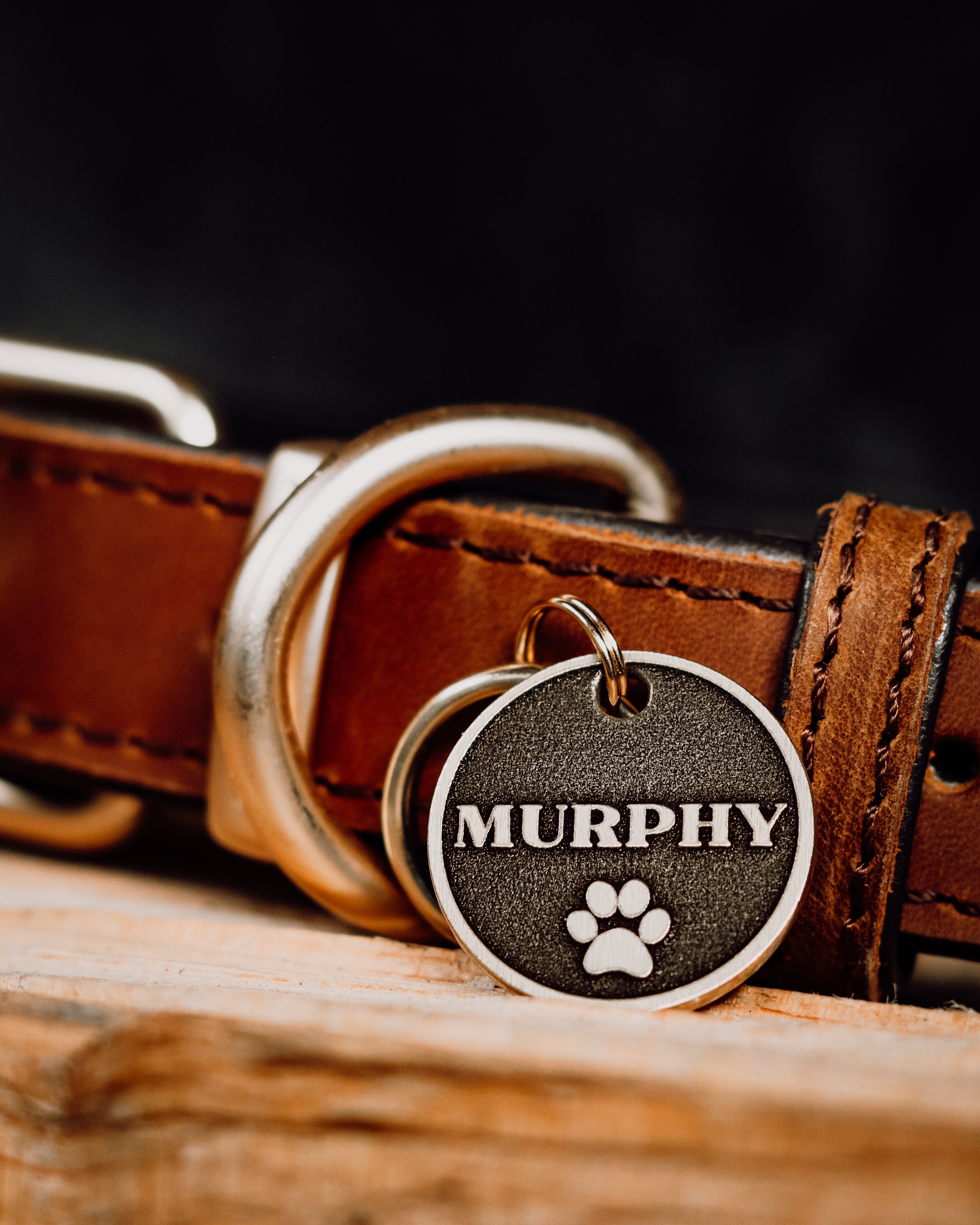 Classic Paw Print Pet Tag