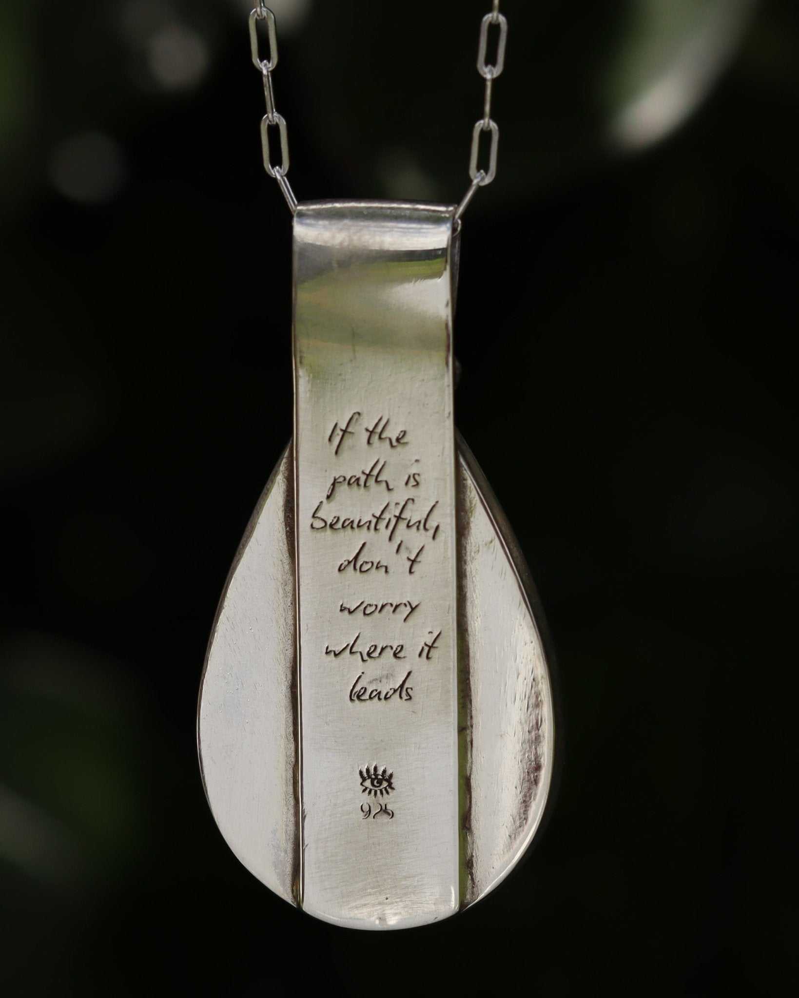 Beautiful Path Moss Agate Necklace - Kowhai and Sage