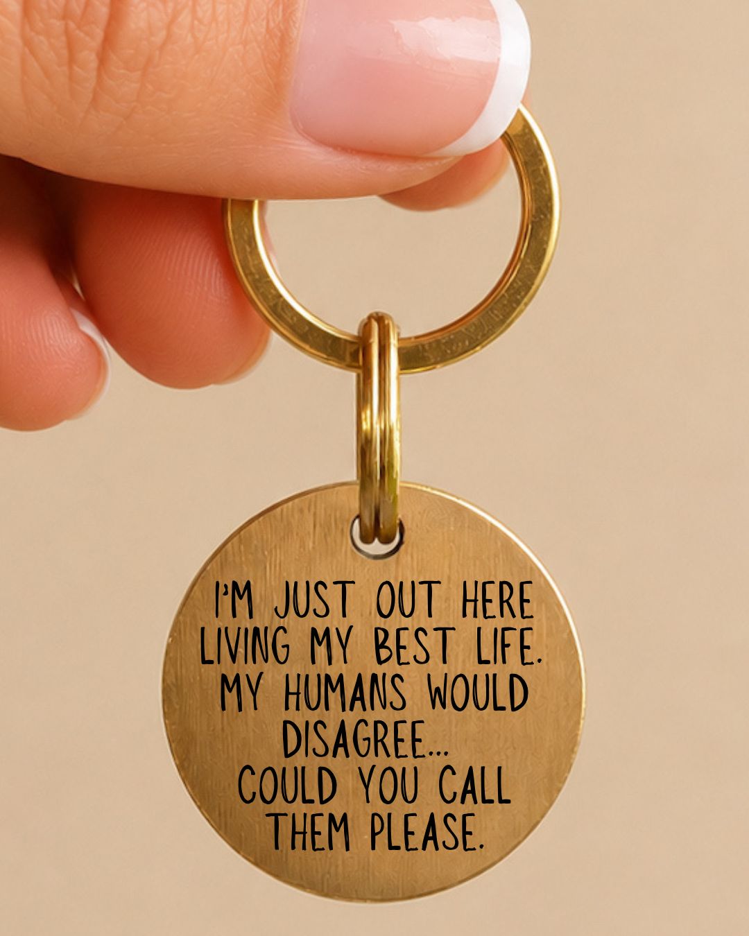 Living My Best Life Pet Tag