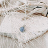 Blue Lace Agate Sterling Silver Fidget Necklace - Kowhai and Sage