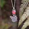 Butterfly Opal Necklace - Kowhai and Sage