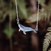 Celestial Whale Talisman Necklace - Kowhai and Sage