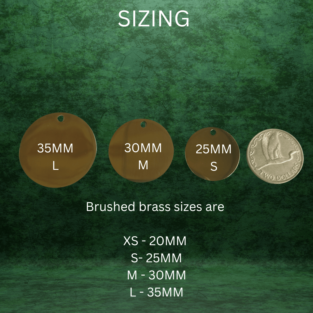 Custom Pet Tags - Kowhai and Sage