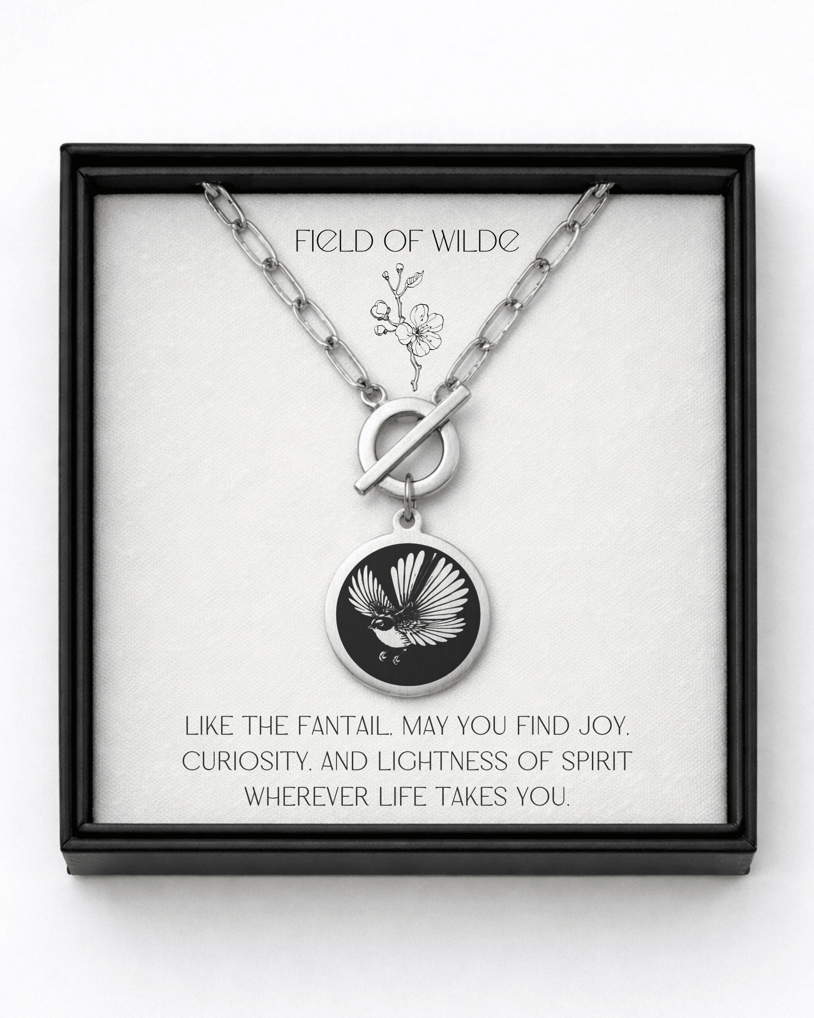 Fantail Necklace - Kowhai and Sage