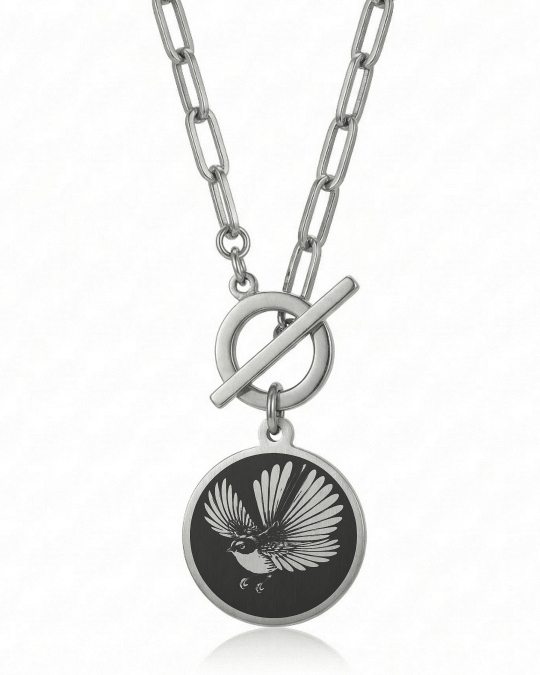 Fantail Necklace - Kowhai and Sage