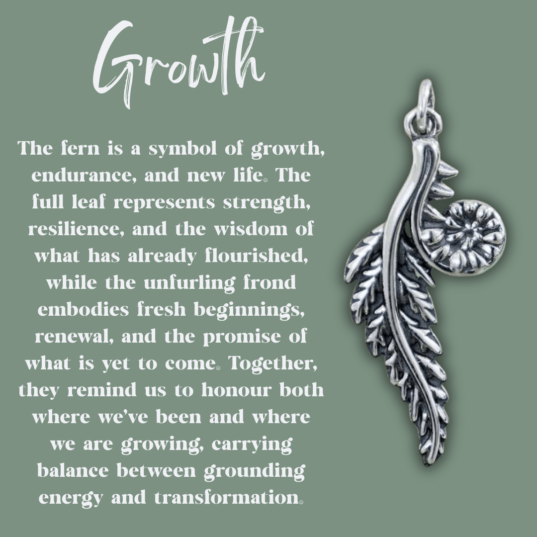 Fern Talisman Necklace - Kowhai and Sage