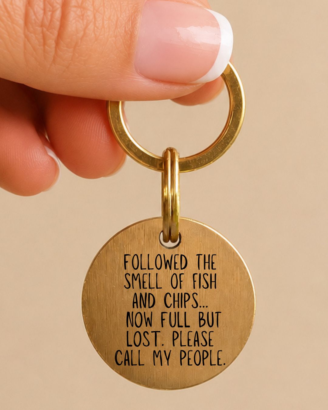 Fish and Chips Pet Tag