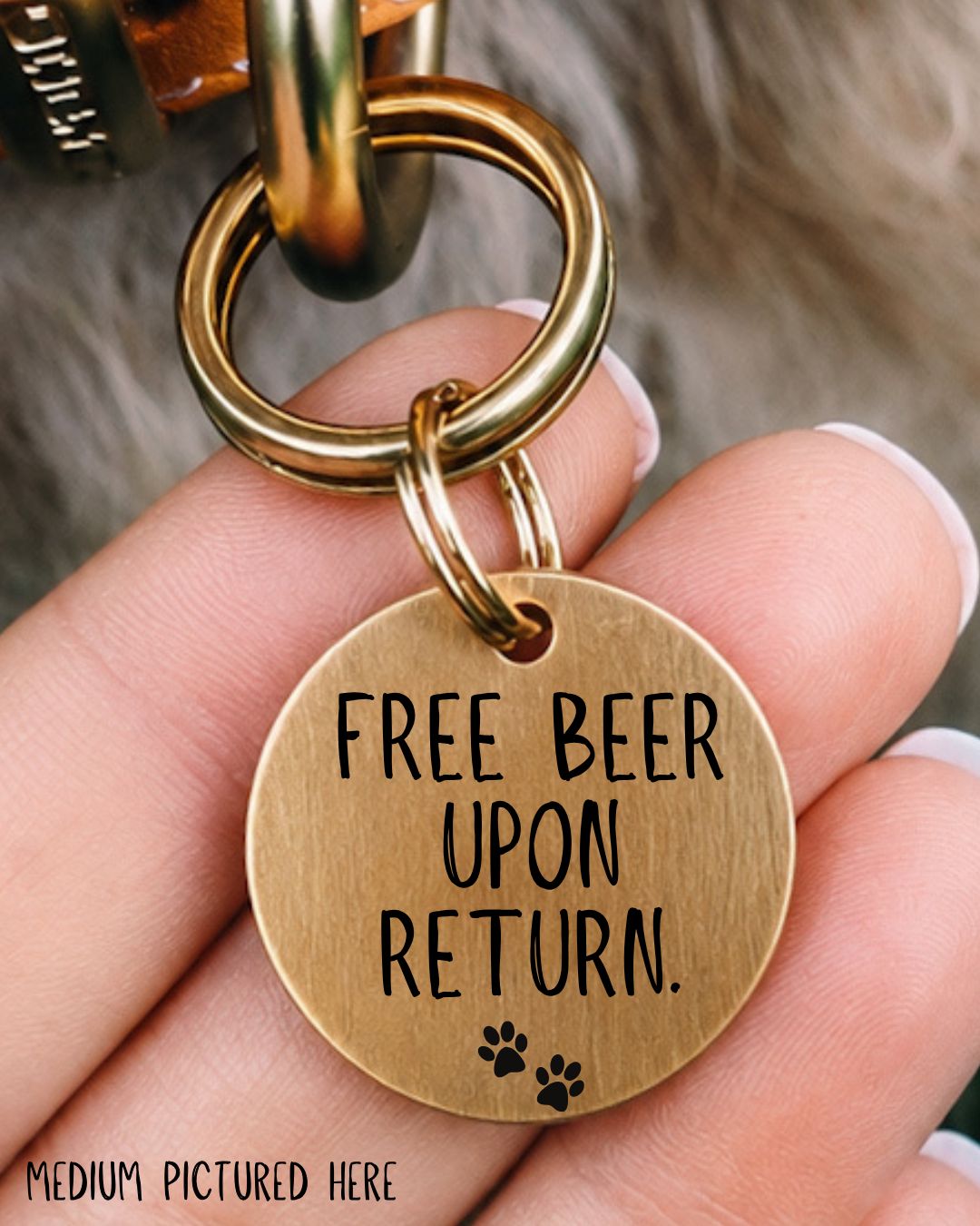 Free Beer Pet Tag