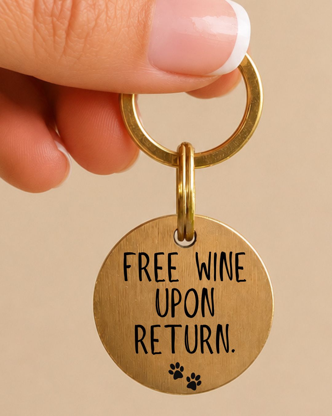 Free Wine Pet Tag