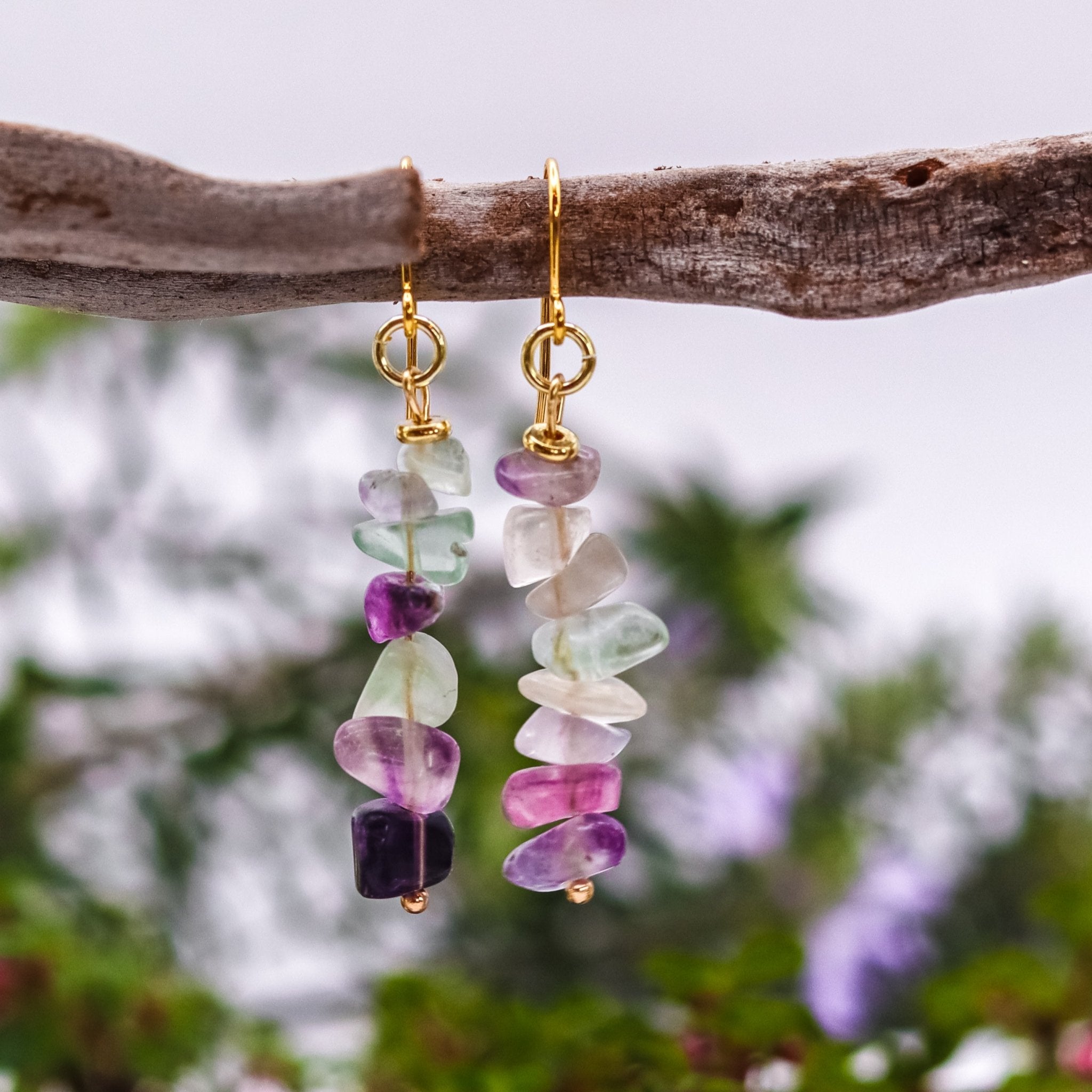 Gold Rockstack Earrings - Kowhai and Sage