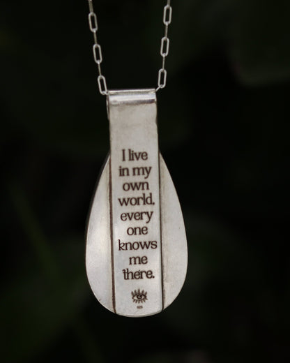 I Live In My Own World Fluorite Necklace - Kowhai and Sage