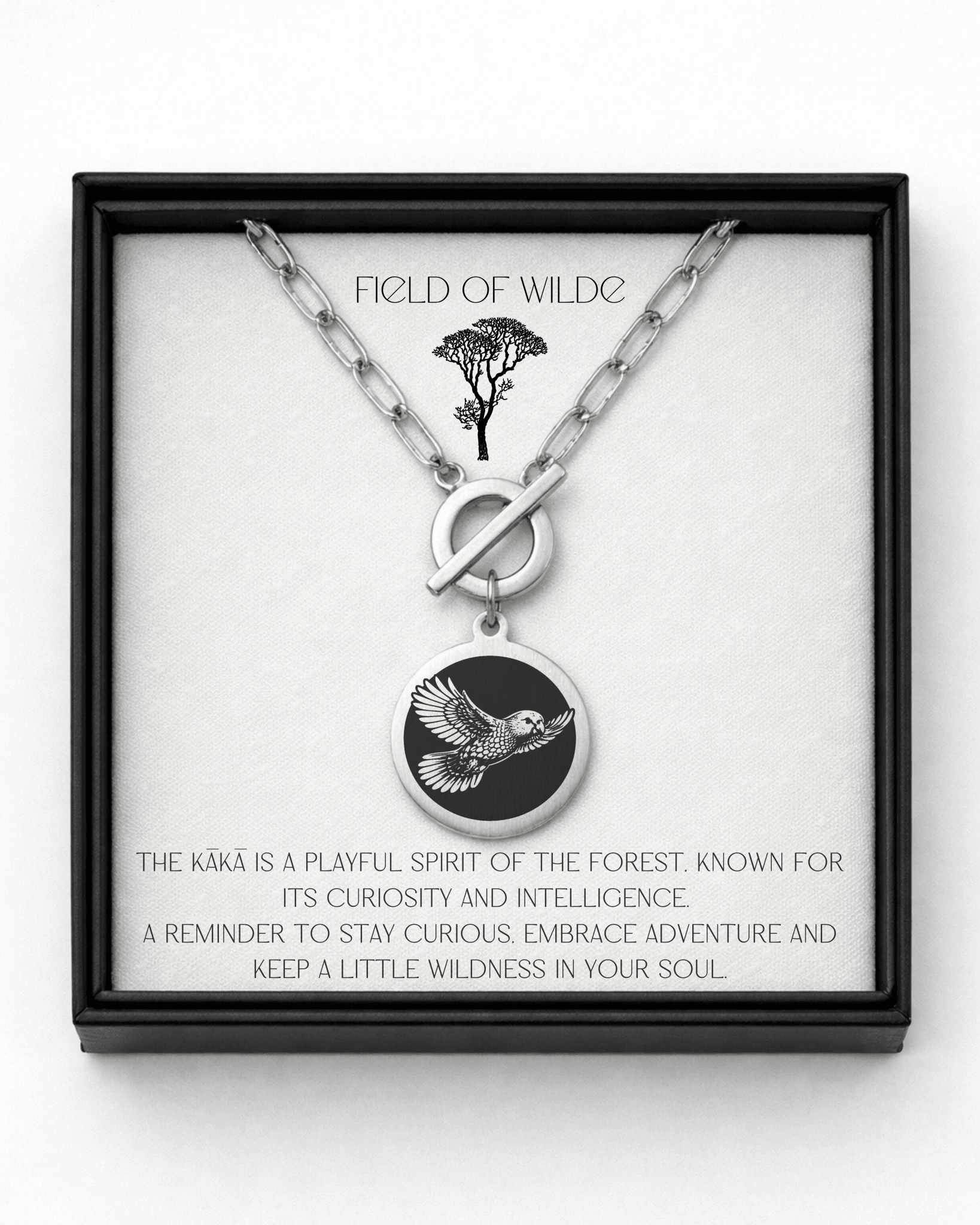 Kākā Necklace - Kowhai and Sage