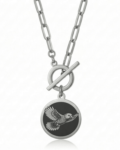 Kākā Necklace - Kowhai and Sage