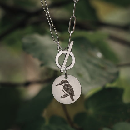 Kingfisher Necklace - Kowhai and Sage