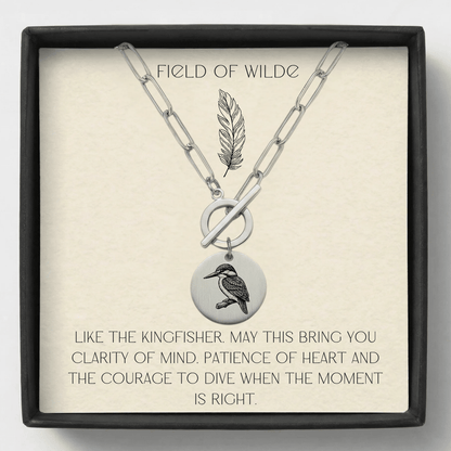 Kingfisher Necklace - Kowhai and Sage