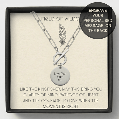 Kingfisher Necklace - Kowhai and Sage