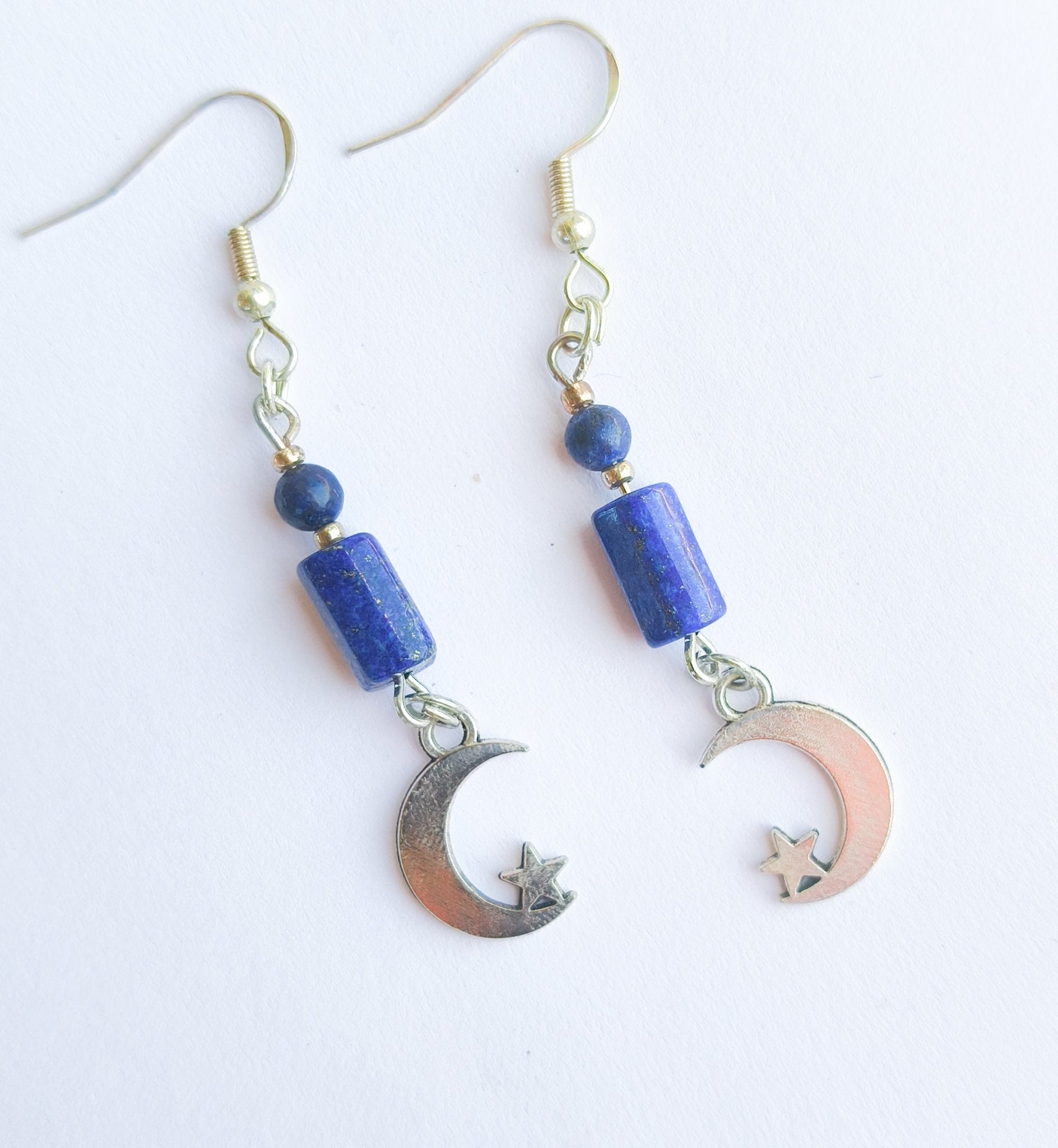 Lapis Lazuli Sun and Moon Earrings - Kowhai and Sage